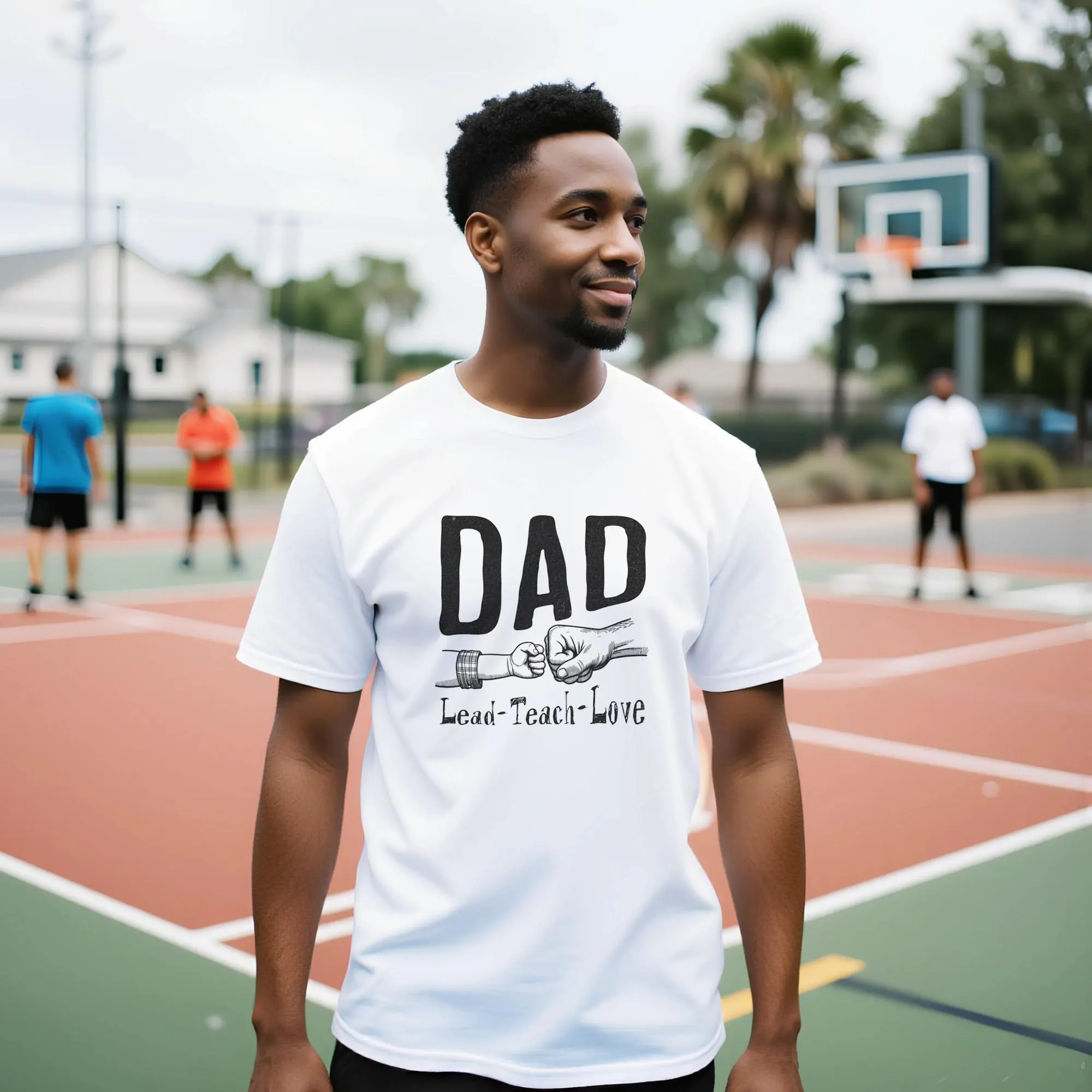 Dad Lead Teach Love T-Shirt | Father's Day Graphic Tee, Unisex Dad Shirt