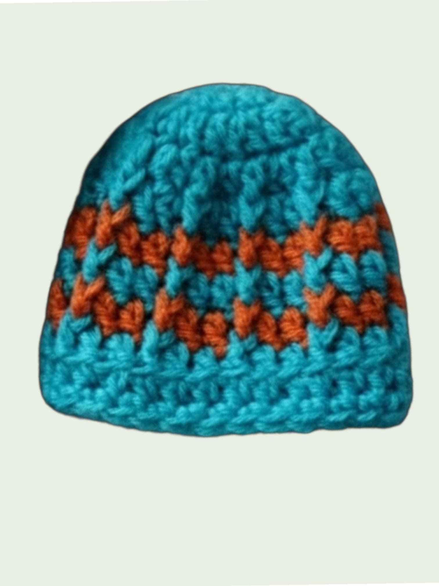 Crochet Beanie Pattern PDF, 0-3 month Baby prayer cap, Newborn Handmade hat Instant download - image 4