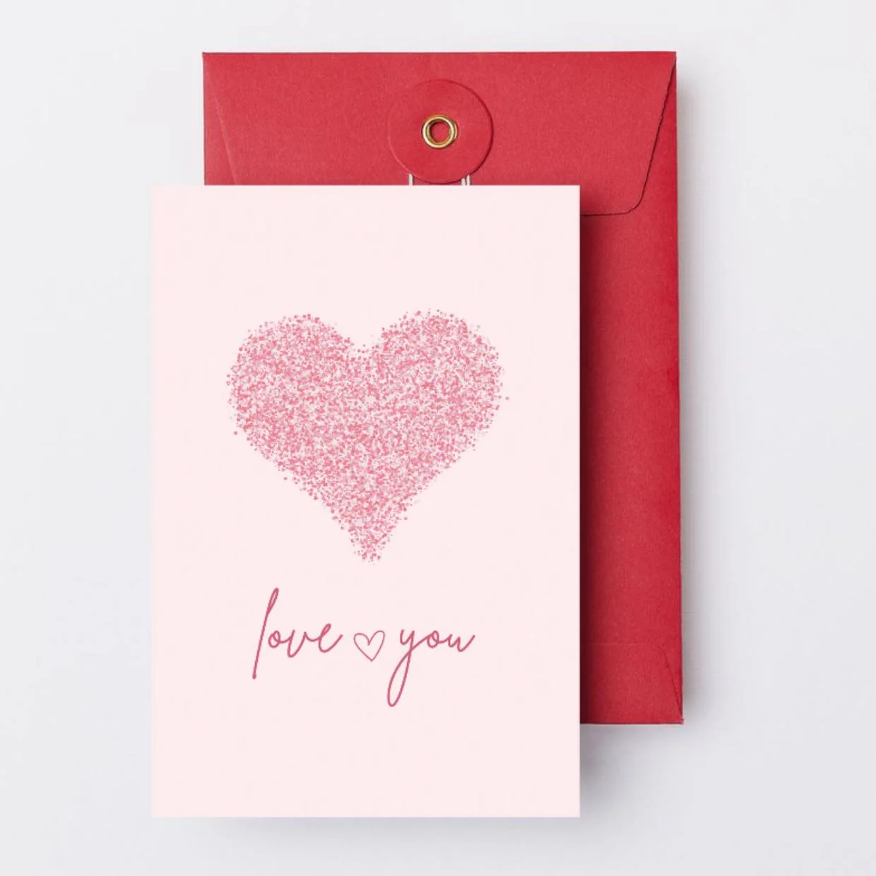Editable Love You Valentines Day Card Template Pink Heart Aesthetic Cute Greeting For Him Her Boyfriend Anniversary Soft Romantic DIY - image 2