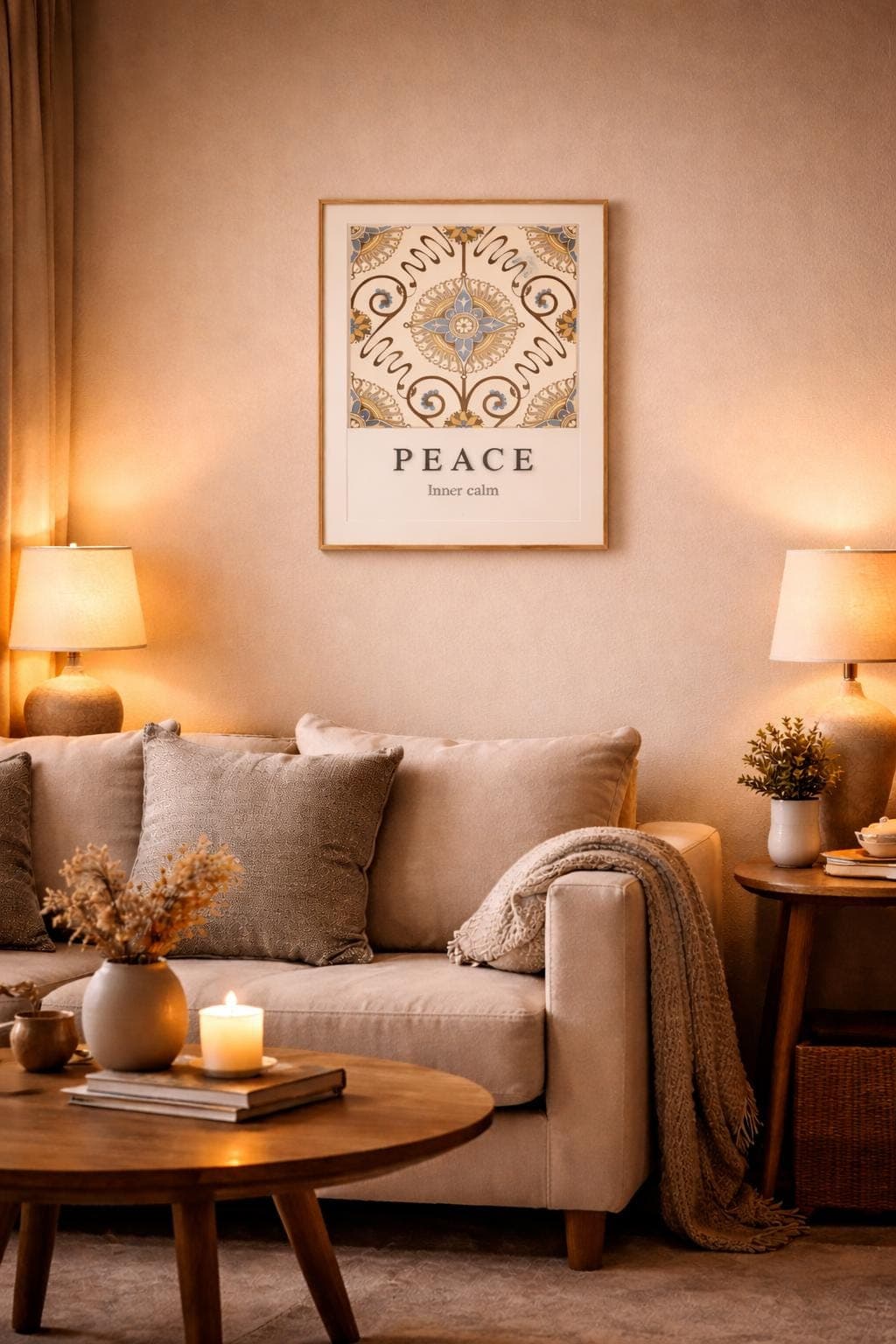 Peace Wall Art Printable, Inner Calm Islamic Decor, Minimal A4 Art - image 4