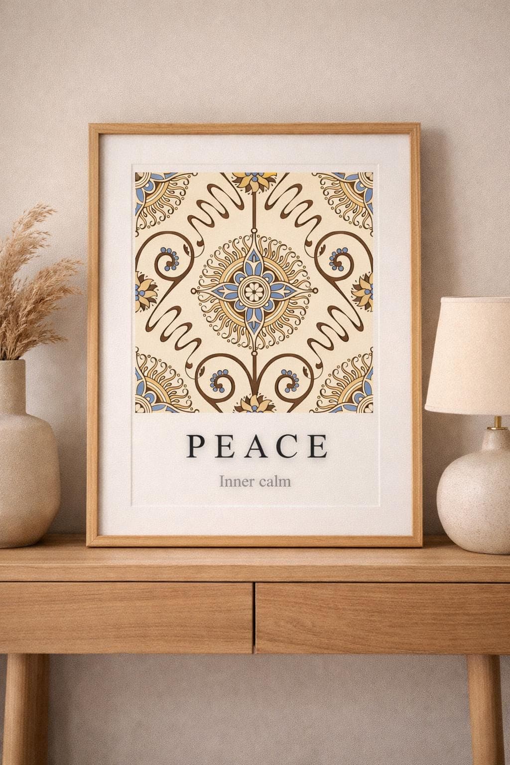 Peace Wall Art Printable, Inner Calm Islamic Decor, Minimal A4 Art - image 3