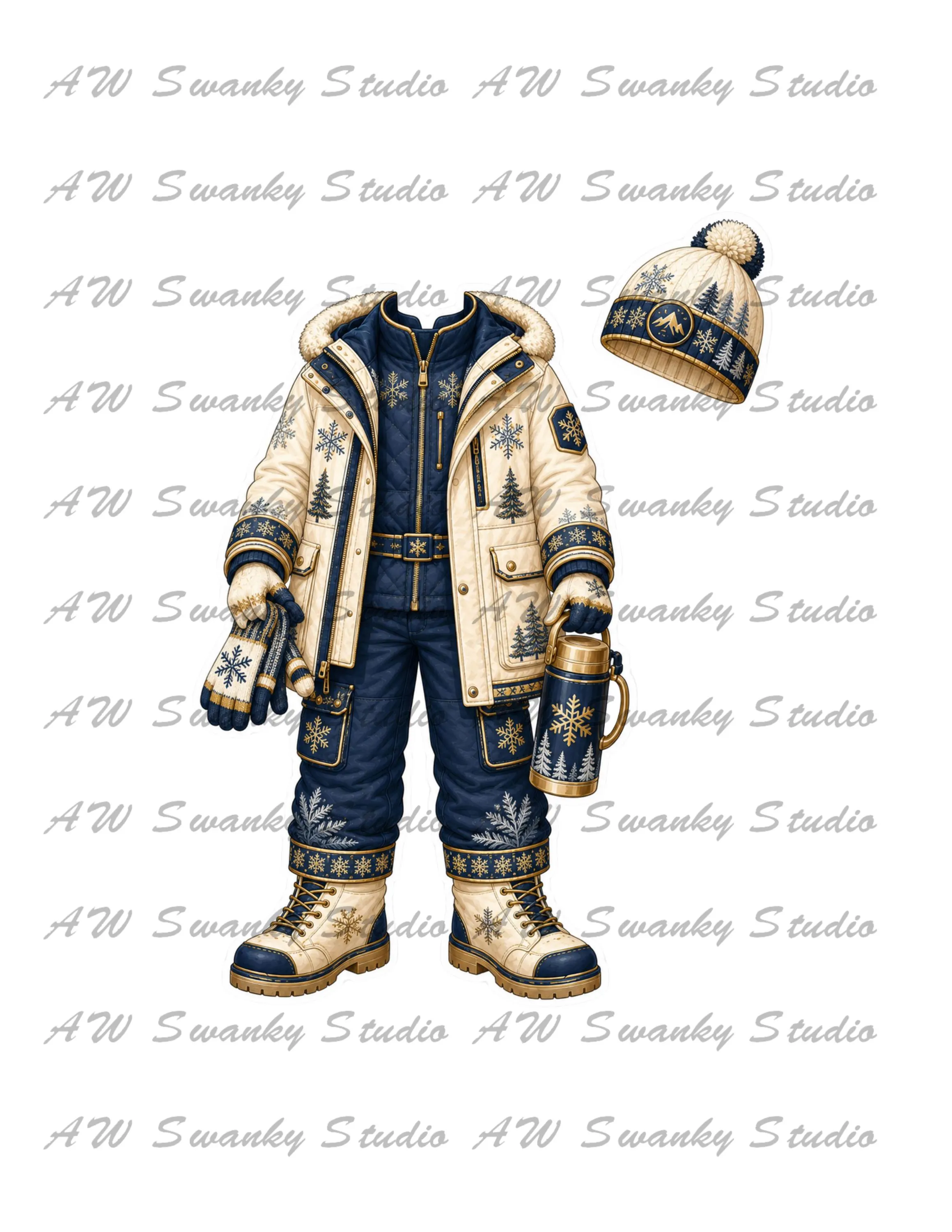 Muslim Boy Four Seasons Paper Doll Printable, Yusuf Dress Up, 25 Outfits, 70-Page Digital PDF - image 4