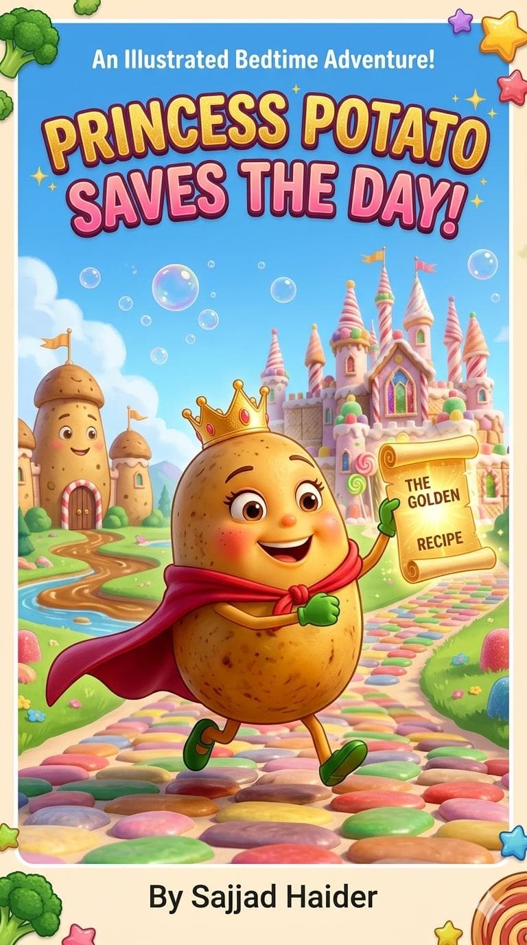 Princess Potato Bedtime Storybook – Magical Foodland Adventure for Kids (PDF Download)