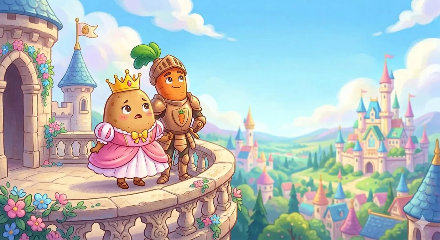 Princess Potato Bedtime Story Book | Foodland Mystery Adventure (Digital Download) - image 4