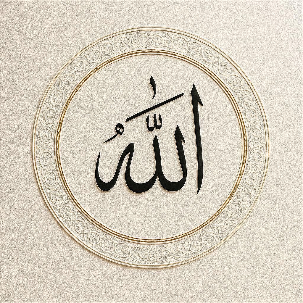 Minimal Gold Allah Wall Art Printable – Elegant Islamic Calligraphy for Modern Muslim Homes - image 5