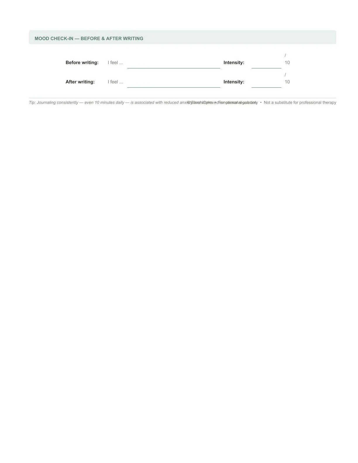 CBT Worksheets Printables| Anxiety Tracker & Journal Prompts | Mental Health Workbook Pdf | Therapy Tools |Thought Record | Instant Download - image 4
