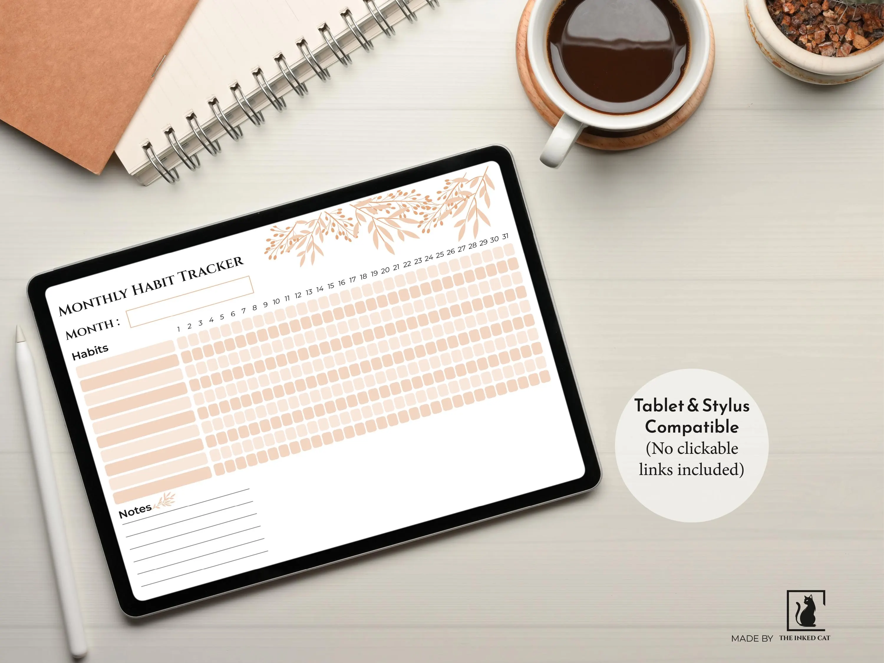 Islamic Habit Tracker Printable - 31 Days of Barakah Monthly Planner - Muslimah Prayer & Deen Routine - Minimalist Spiritual Growth Journal - image 4