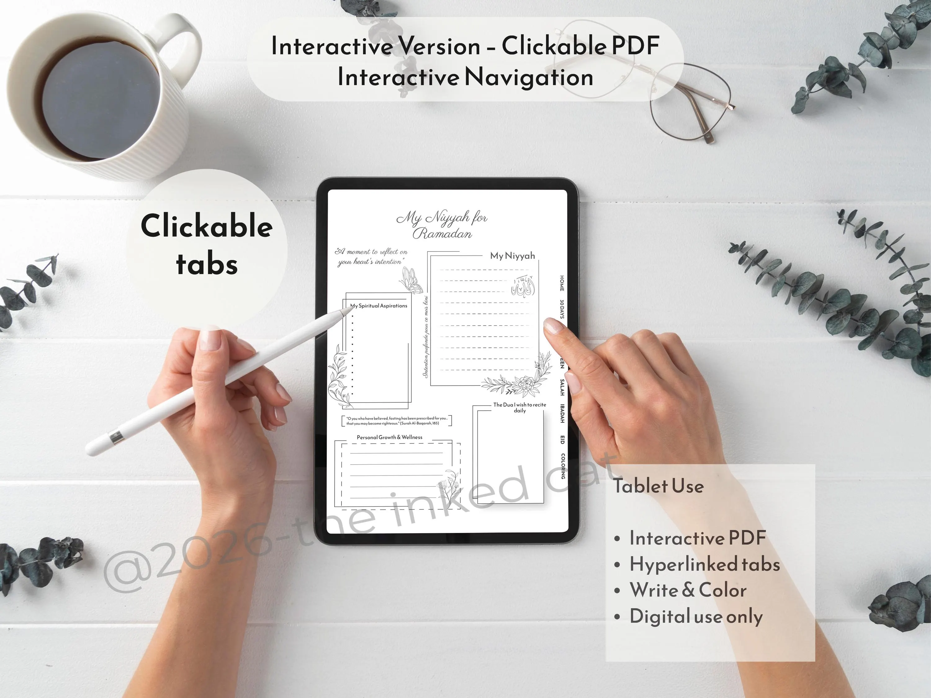 2027 Ramadan Planner | Interactive Digital Journal (Tablet PDF)-EN - image 4