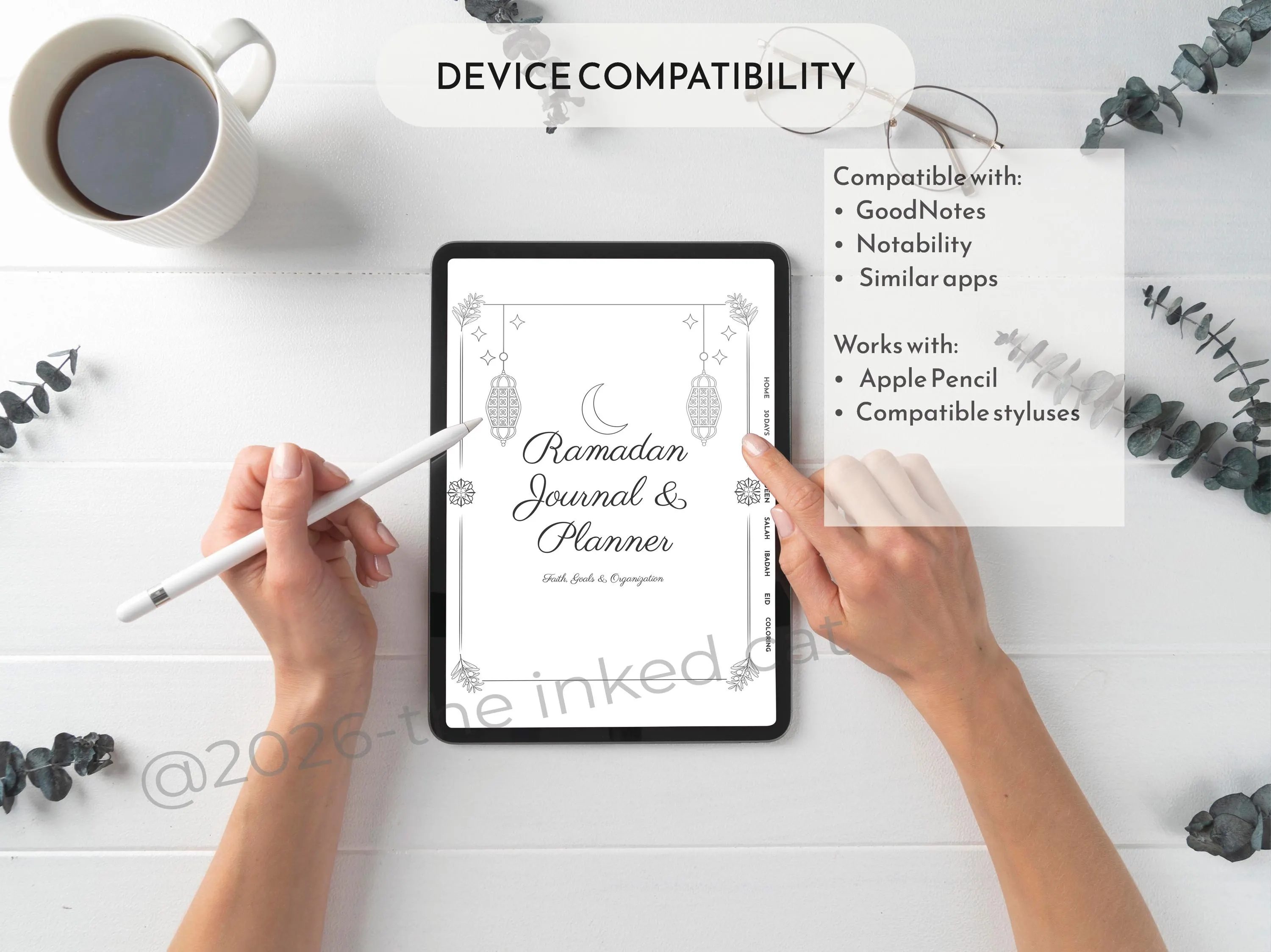 2027 Ramadan Planner | Interactive Digital Journal (Tablet PDF)-EN - image 5