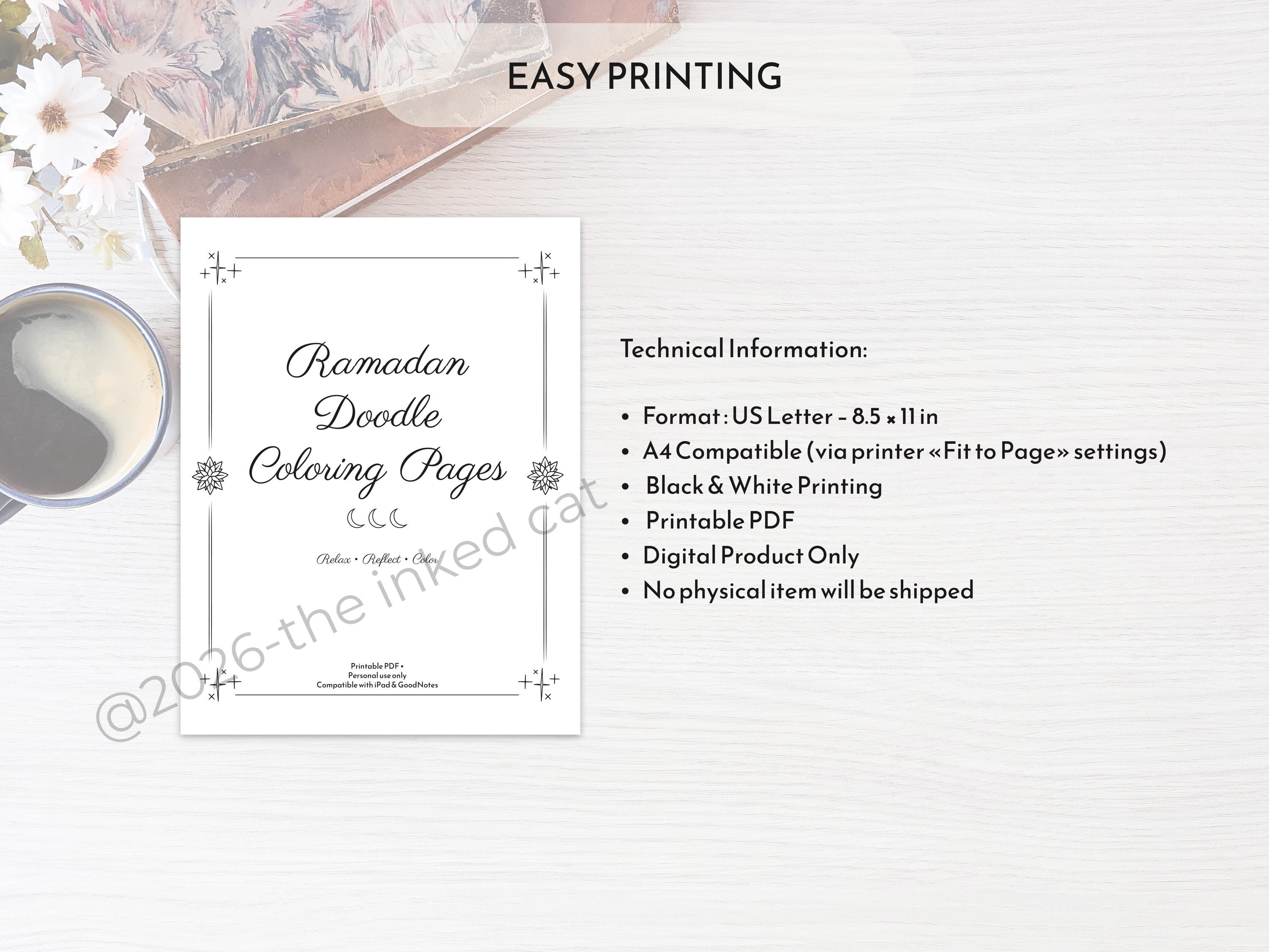 Ramadan Doodle Coloring Book | Islamic Coloring Pages Printable PDF-EN - image 5