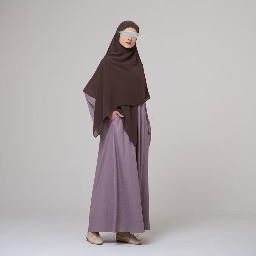 Abaya, Polo Linen Maxi dress, Hijab Outfit, Modest Fashion, Nursing friendly - image 4
