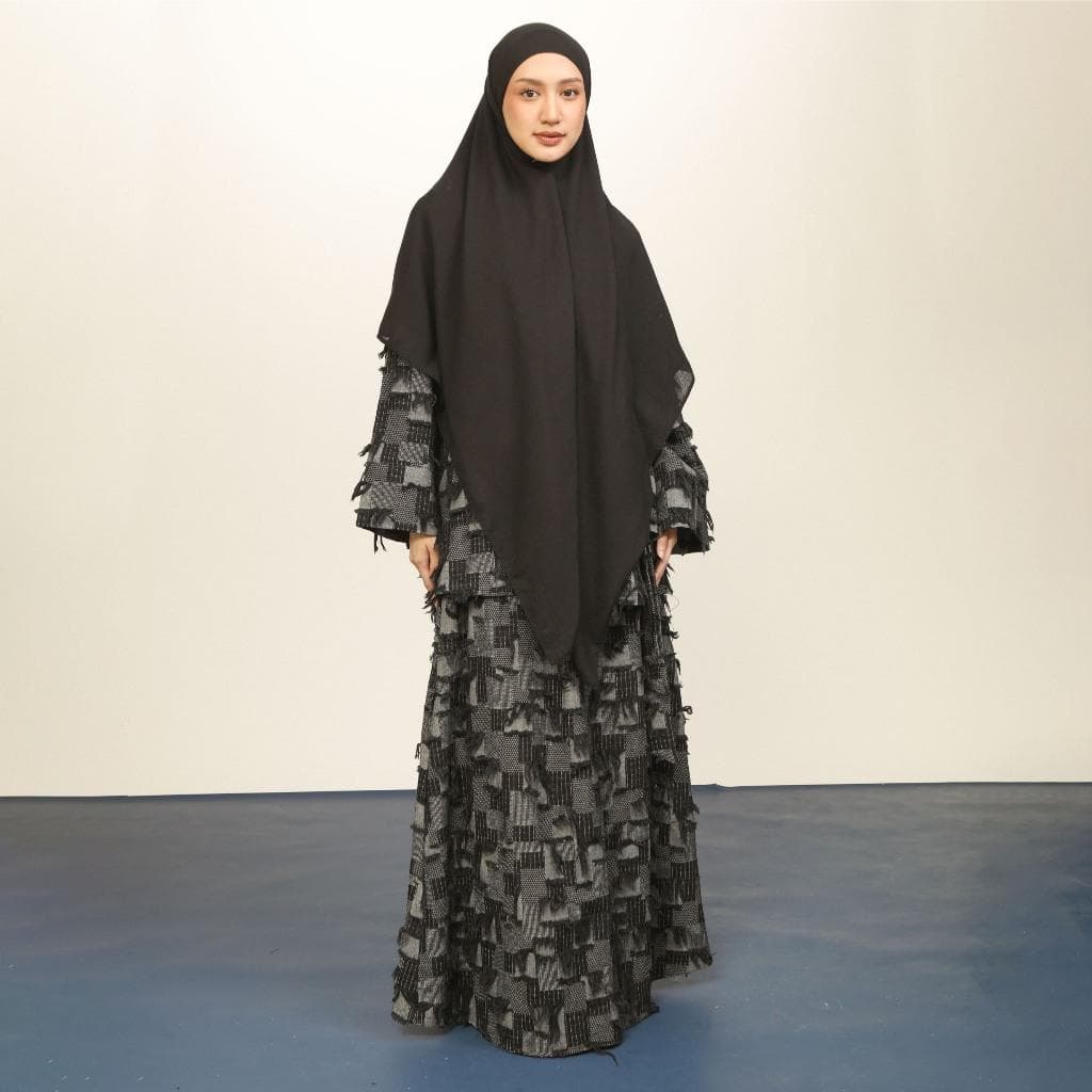 Cotton Denim Two Piece Set, Loose Blouse Long Skirt, Modest Elegant Outfit - image 3