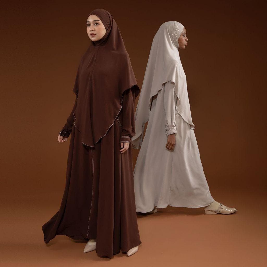 Humaya Abaya Set Cooltech Fabric Khimar Set for Hajj, Umrah and Eid - image 4