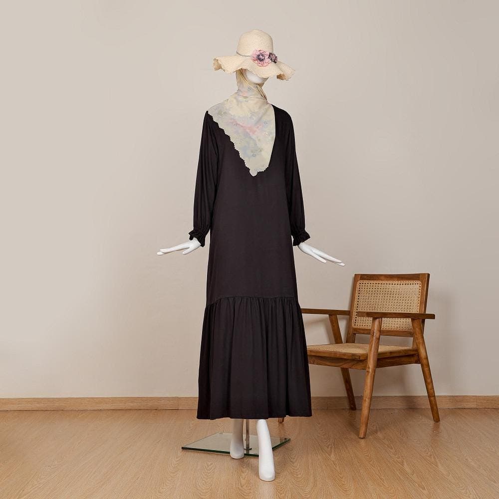 Fahra Homedress, Rayon Twill Maxi dress, Hijab Outfit, Daily Abaya - image 5