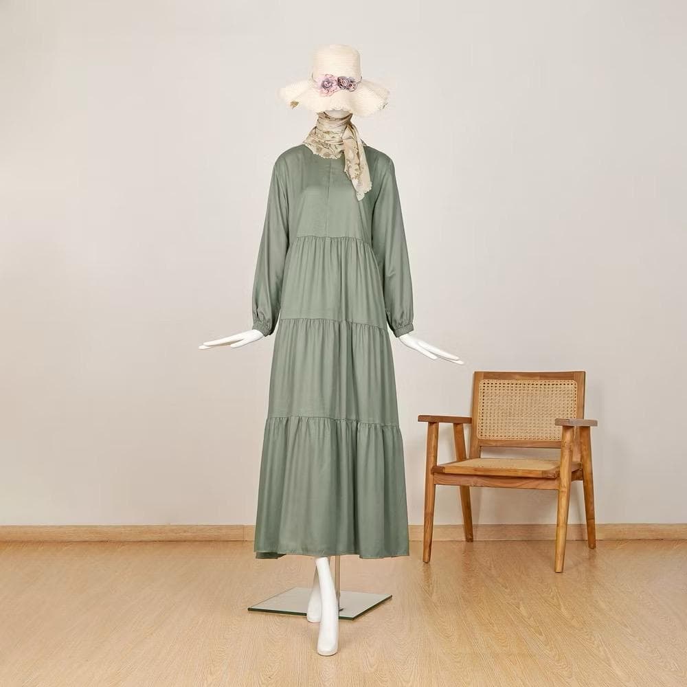 Homedress, Rayon Twill Maxi dress, Hijab Outfit - image 4