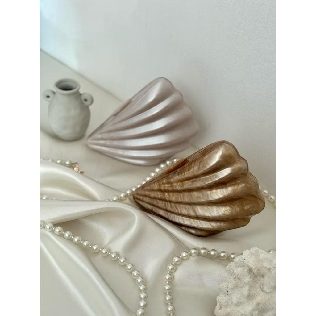 Coastal Clutch Bag, Marble Acrylic Evening Purse, Statement Handbag - image 5