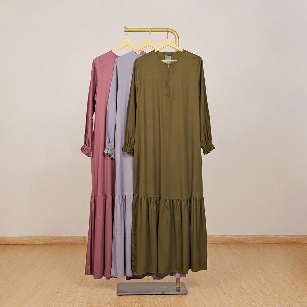 Fahra Homedress, Rayon Twill Maxi dress, Hijab Outfit, Daily Abaya - image 4