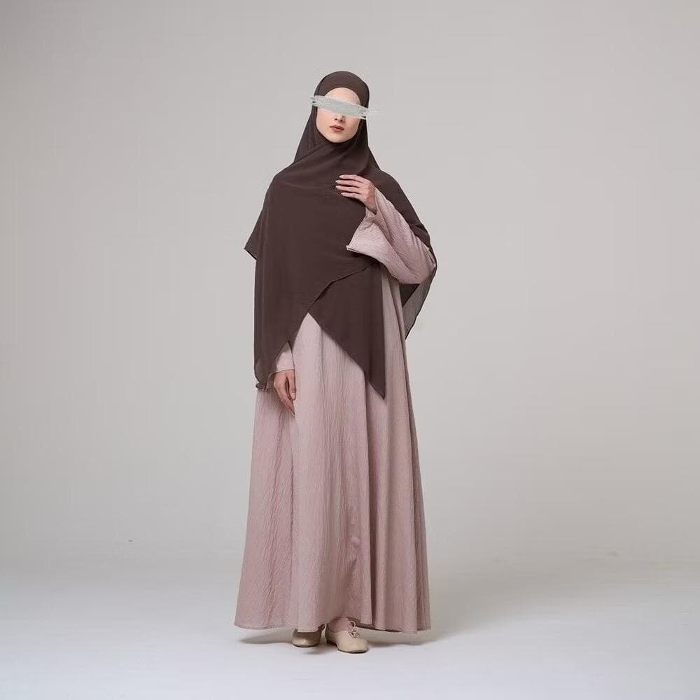 Abaya, Polo Linen Maxi dress, Hijab Outfit, Modest Fashion, Nursing friendly - image 3