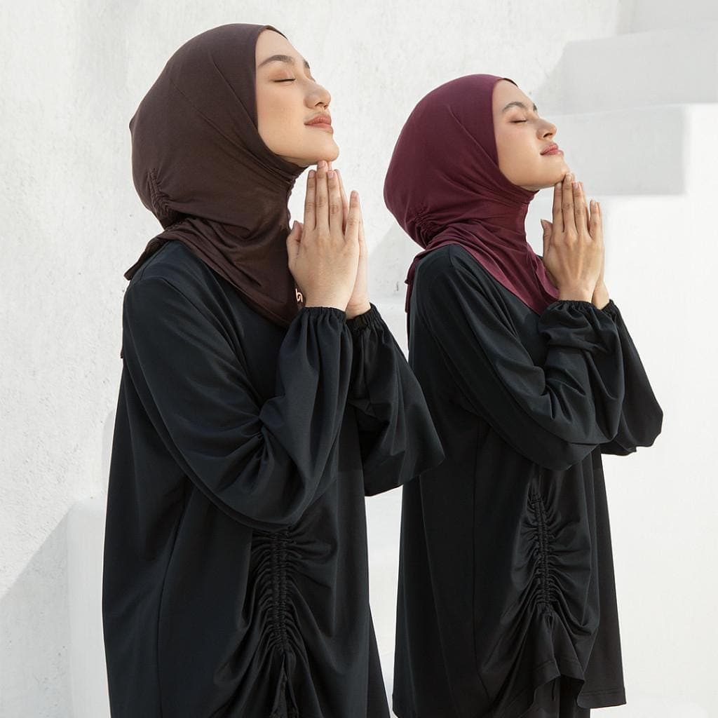 Instant Hijab, TENCEL™ Micro Modal  Sports Drawstring Instant - image 5