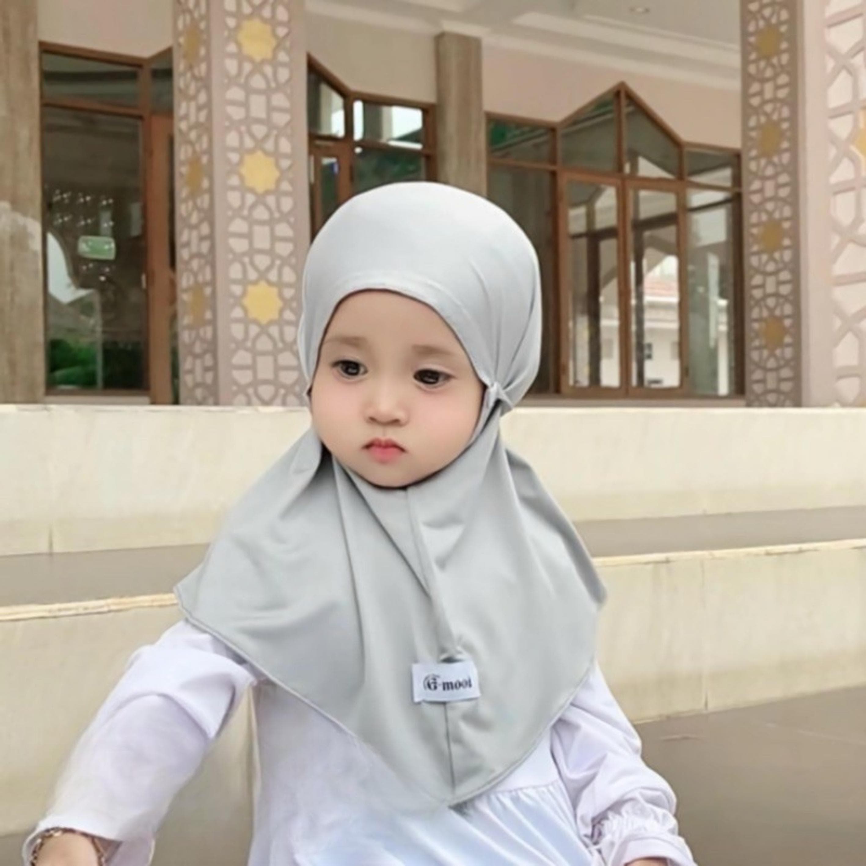 Baby and Kids Instan Hijab – Soft Spandex Balloon, Breathable, Kids Modest Fashion - image 5