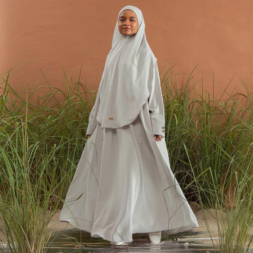 4-Piece Abaya Set with Khimar, Niqab – Modest Muslim Outfit, Anti-UV Fabric - image 4