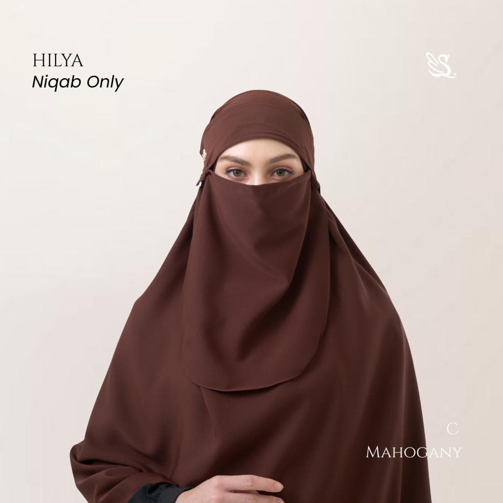 Hilya Niqab | Lightweight Woolpeach Anti-UV Face Veil, Breathable Islamic Modest Wear
