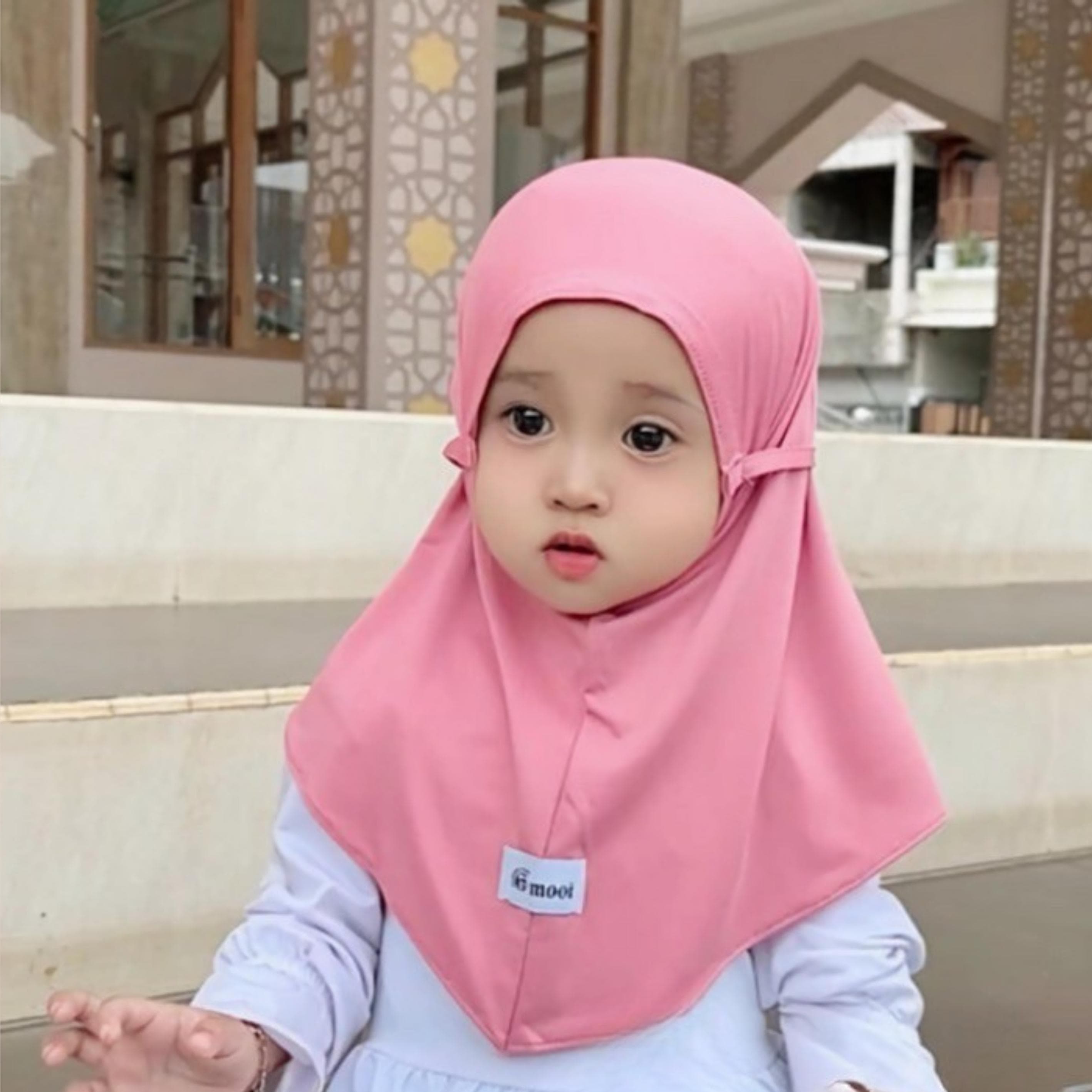 Baby and Kids Instan Hijab – Soft Spandex Balloon, Breathable, Kids Modest Fashion - image 3