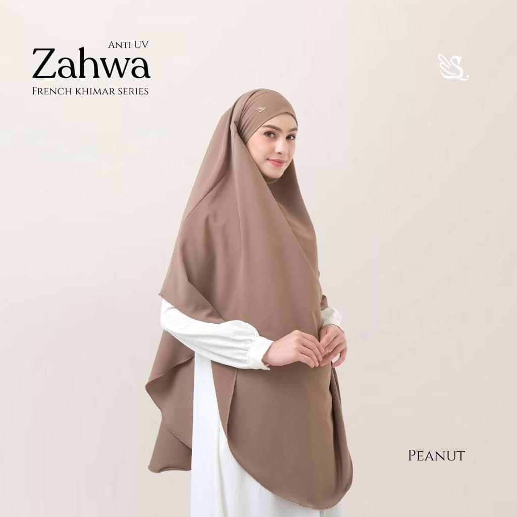 Zahwa French Khimar 4-in-1 – Wolfis Anti UV Fabric, Optional Niqab
