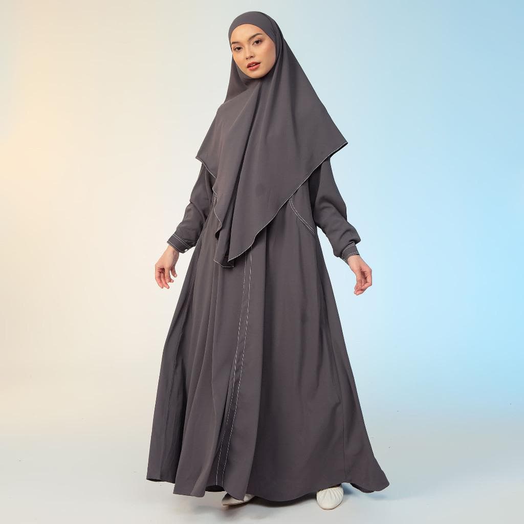 Humaya Abaya Set Cooltech Fabric Khimar Set for Hajj, Umrah and Eid