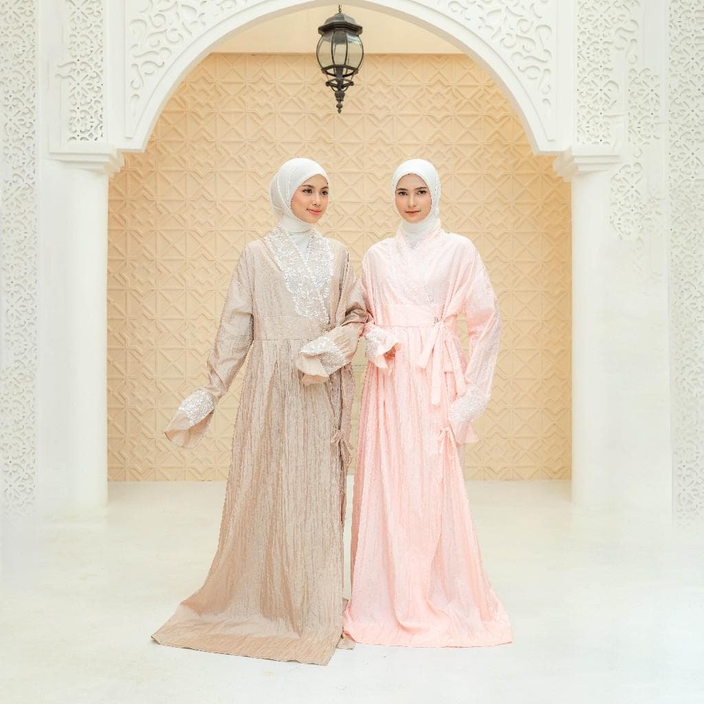 One-Piece Mukena Abaya – Hanbok Travel Prayer Dress, Korean Parachute