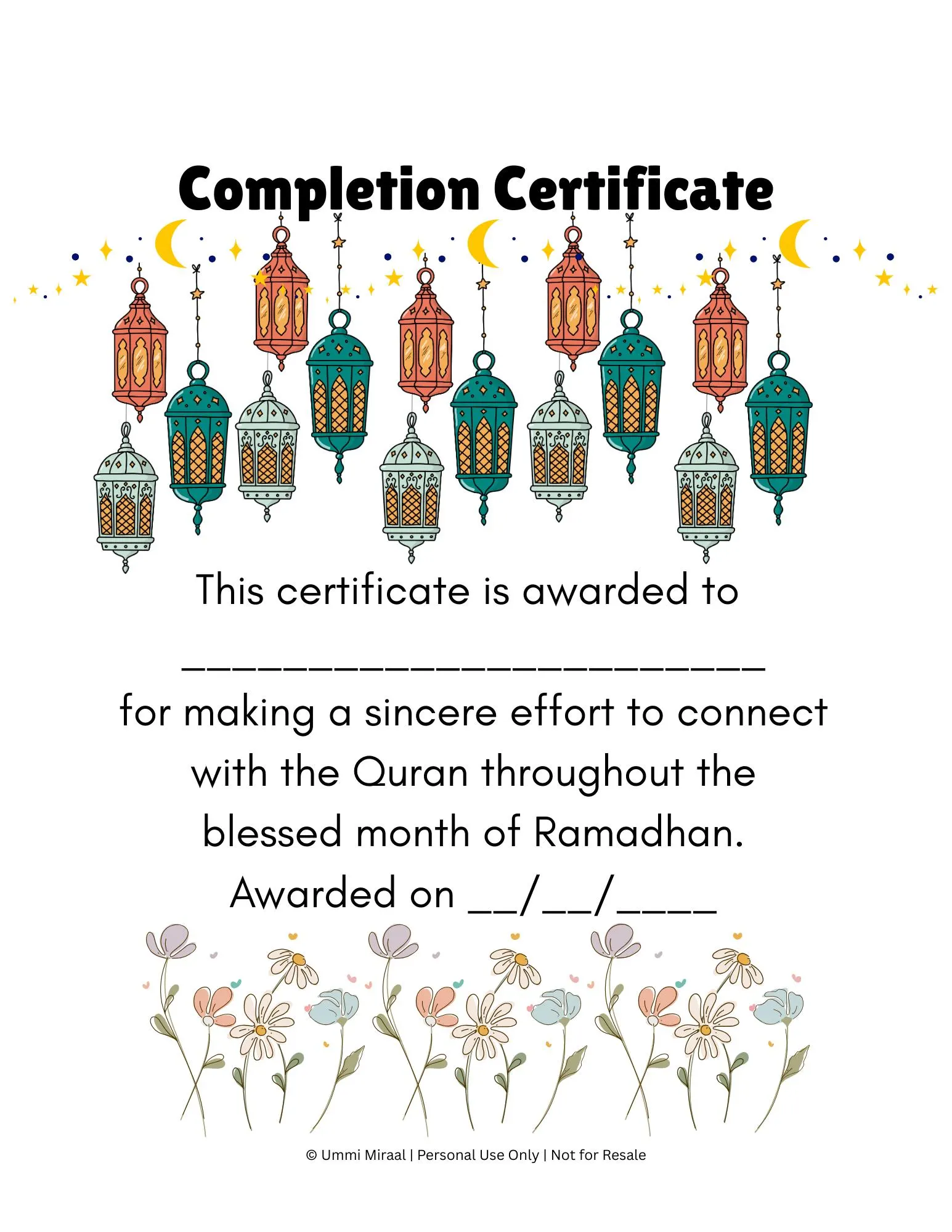 Family Ramadan Quran Tracker |  Reading, Listening & Reflection for Muslim Families | Printable PDF - image 5