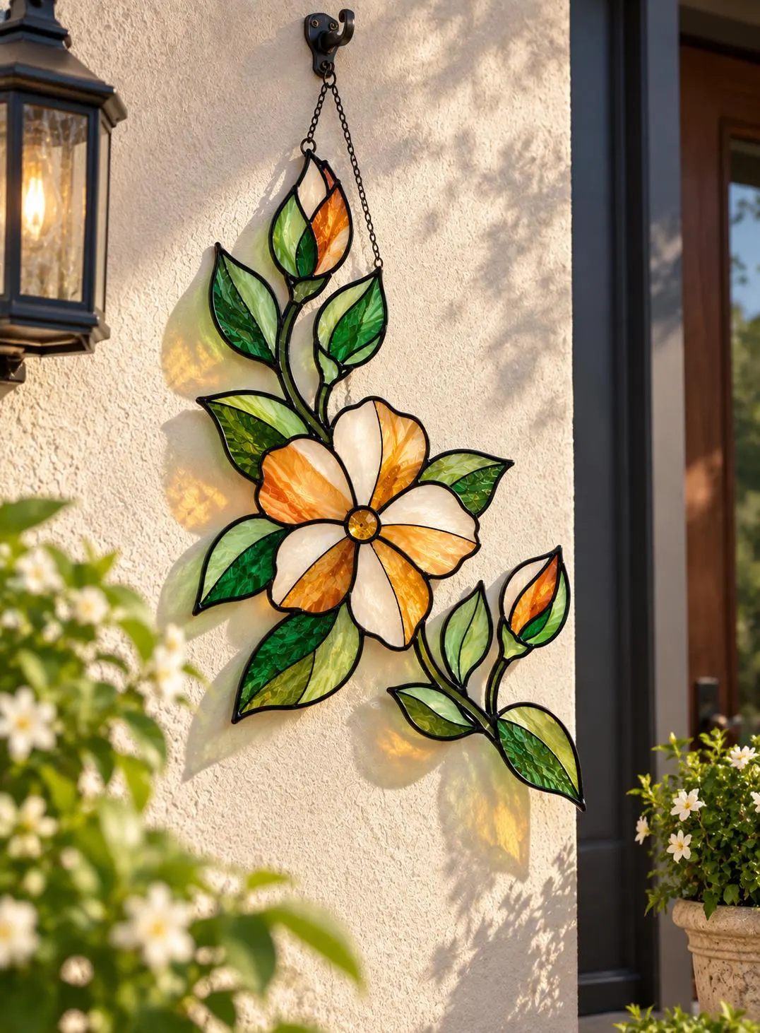 Magnolia Stained Glass Pattern PDF | Floral Suncatcher Template | Botanical Flower Window Art | DIY Glass Painting Pattern | Printable PDF - image 4