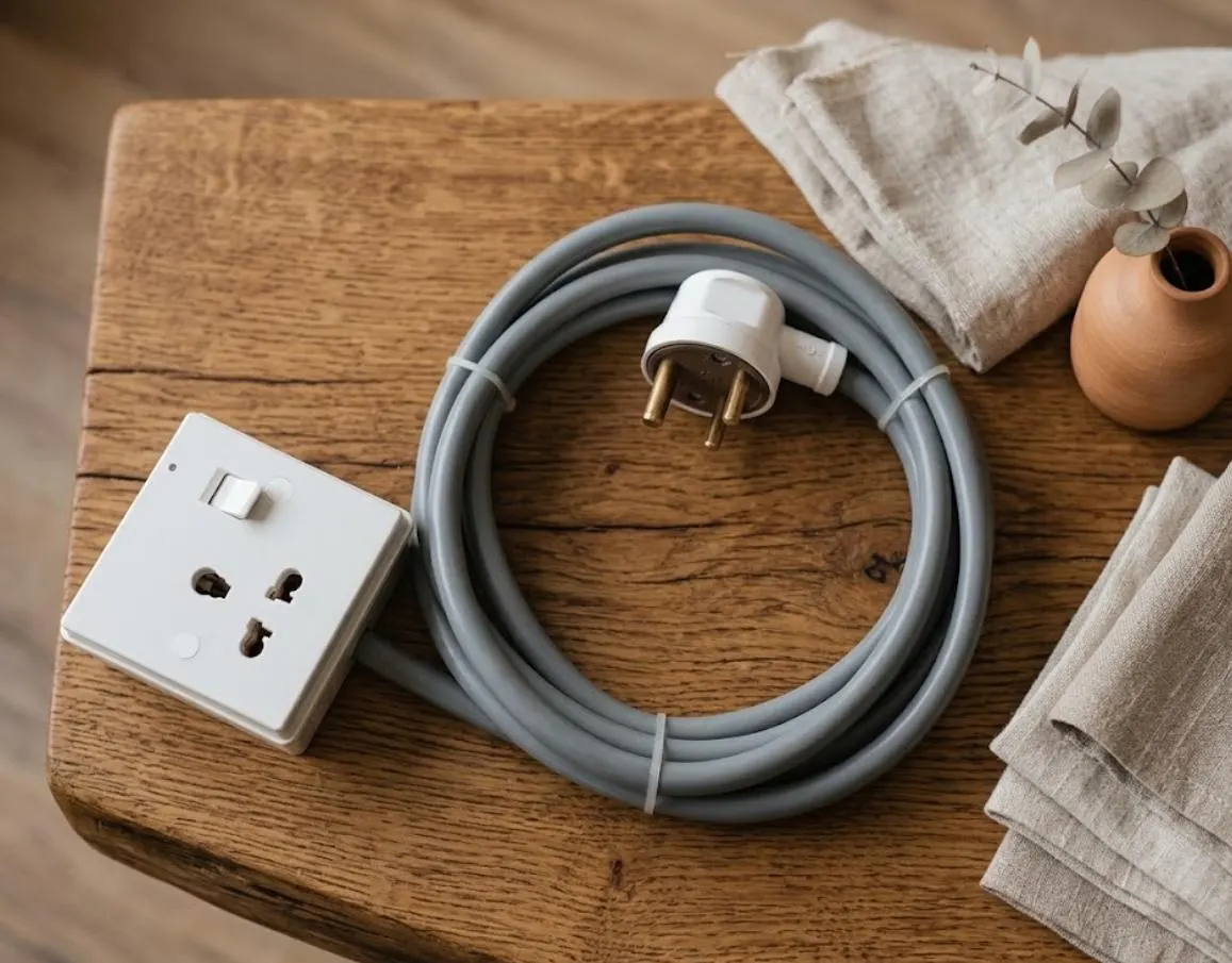 Heavy Duty  Extension Cord Porcelain Socket Universal Outlet High Power Switch Cable