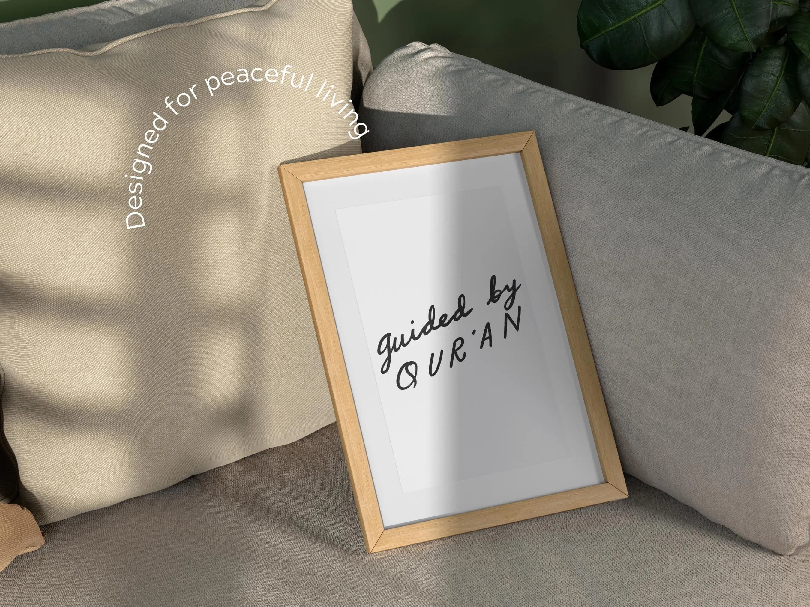Islamic Wall Arts for Mindful Living, Hand-Drawn Modern Minimalist Home Decor | Guided by Qur'an - image 2