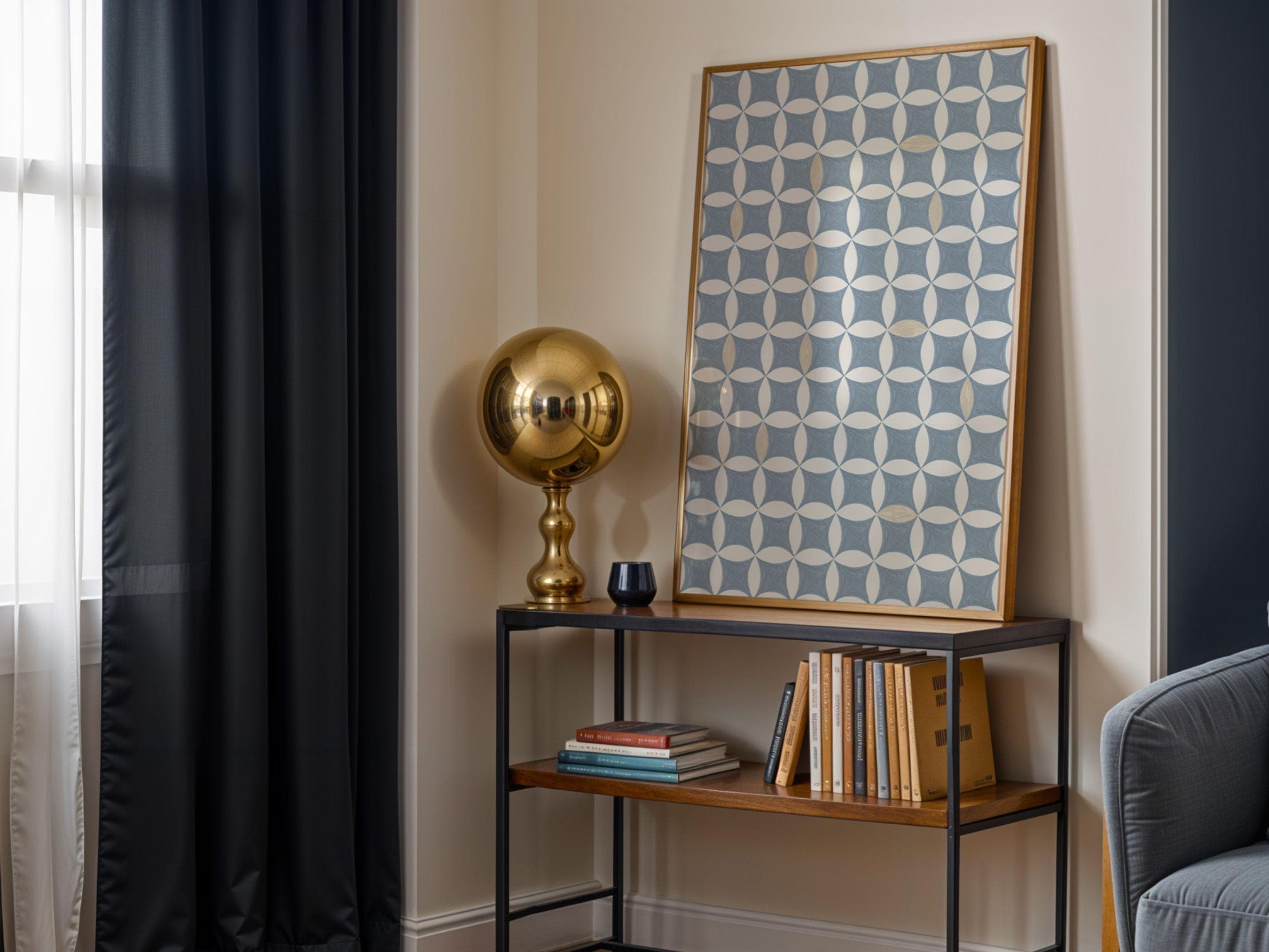 Muted Blue Traditional Moroccan-Inspired Geometric WallArts | Soft Pastel Calming Home Decor (Digital Download) - image 5