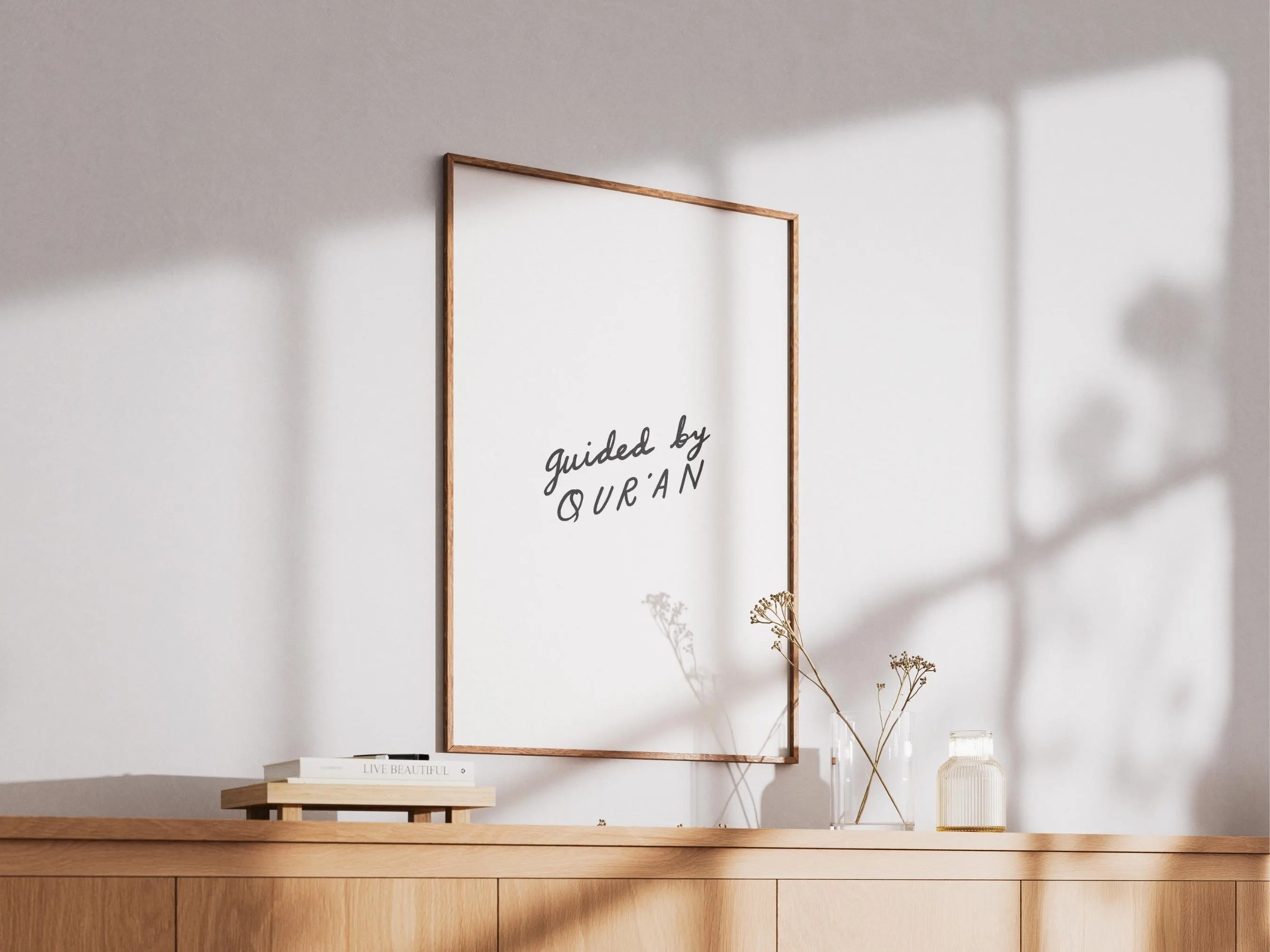 Islamic Wall Arts for Mindful Living, Hand-Drawn Modern Minimalist Home Decor | Guided by Qur'an - image 4