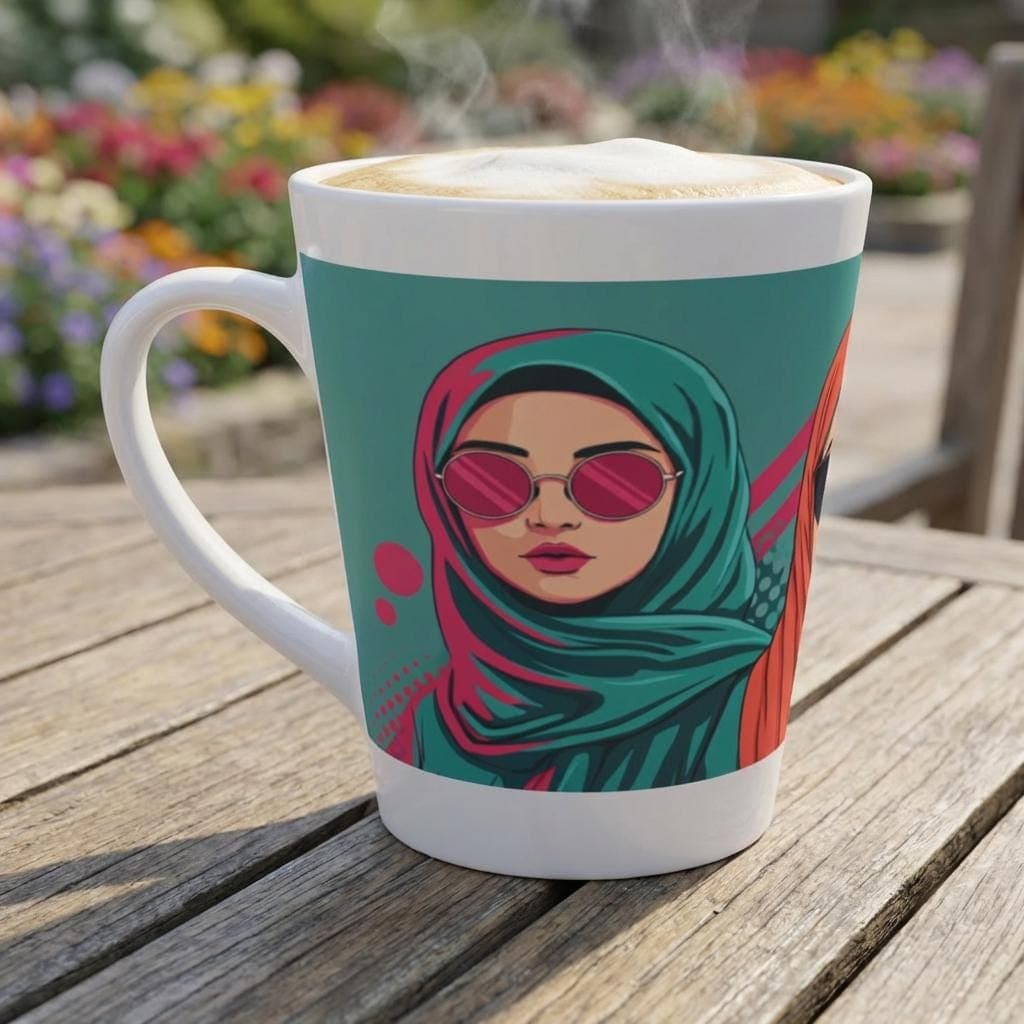 Hijabi Girl Coffee Mug,Bold Muslim Woman Art Mug,Modest Fashion Mug, Islamic Mug,Islamic Gift for Women, Hijab Mug,Muslimah Coffee Cup - image 3