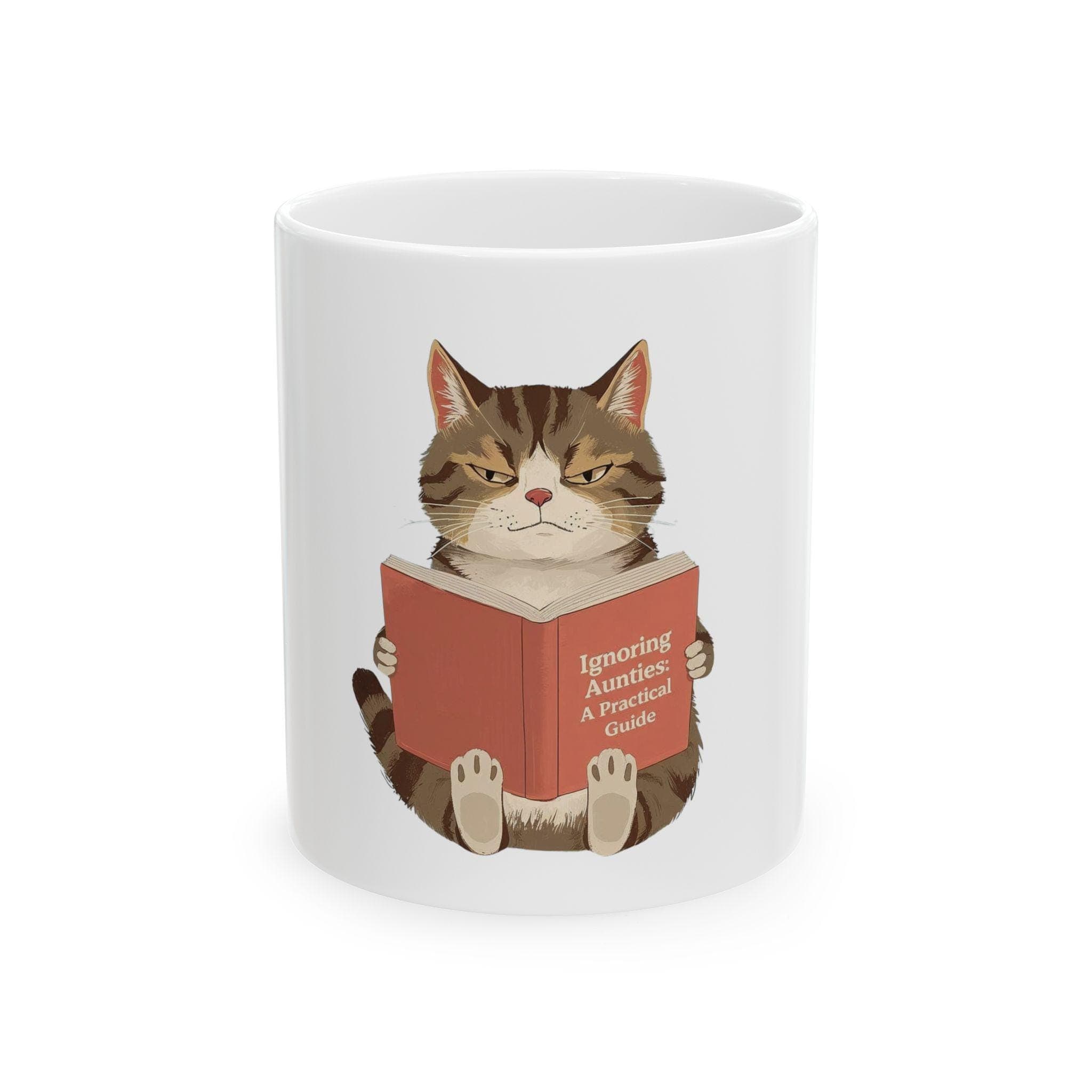 Ignoring Aunties Mug Funny Cat Mug Desi Humor Gift Immigrant Humor Mug Sarcastic Cat Coffee Mug Funny Gift for Friend - image 3