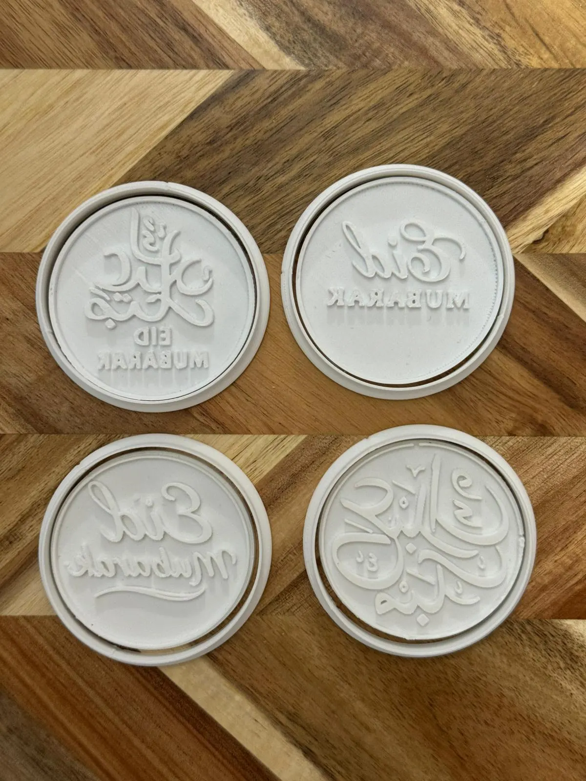 Eid Cookie Cutters Set | Embossed Ramadan Baking Tools, Islamic Calligraphy Stamps - image 5