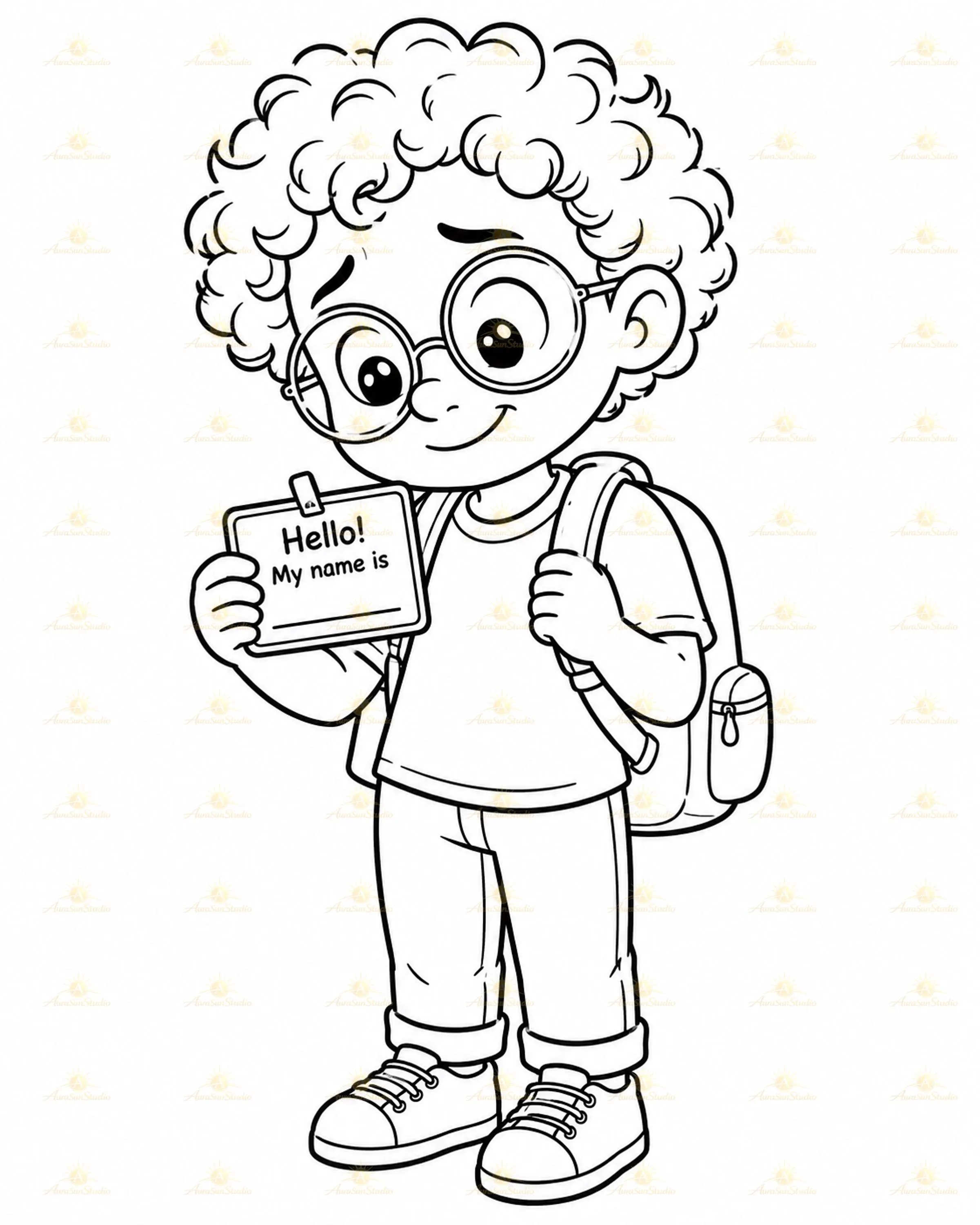 First Day Feelings Coloring Book, Back to School SEL Printable Pages (Digital Download) - image 4