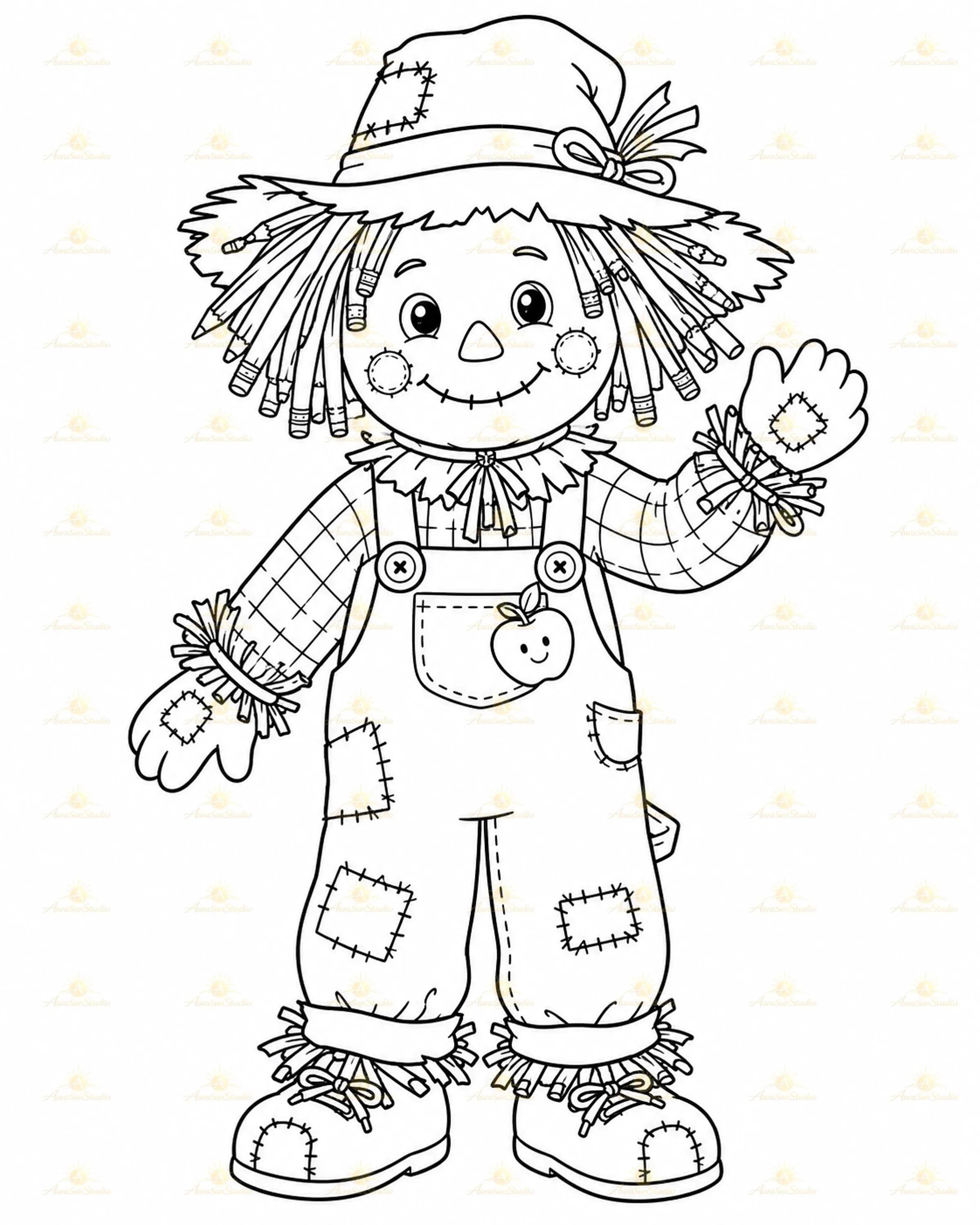 Spooky Scholars Halloween Coloring Book, Monsters, School Activities (Digital Download)