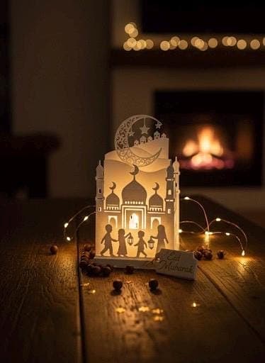 Mosque Ramadan Lantern Decor, Islamic Tea Light Holder, Eid Gift - image 3