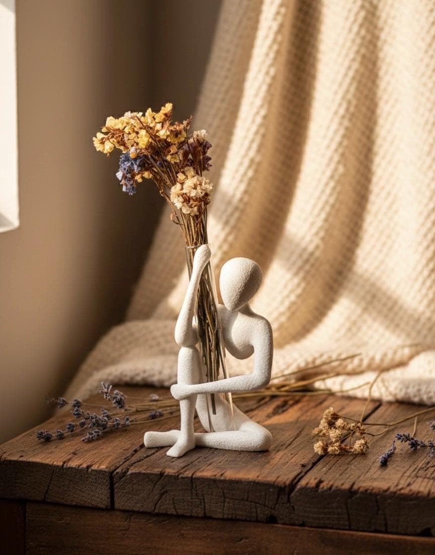 Minimal Abstract Human Figurine – Modern Home Decor Sculpture, Handmade 3D Printed Art Object - image 5