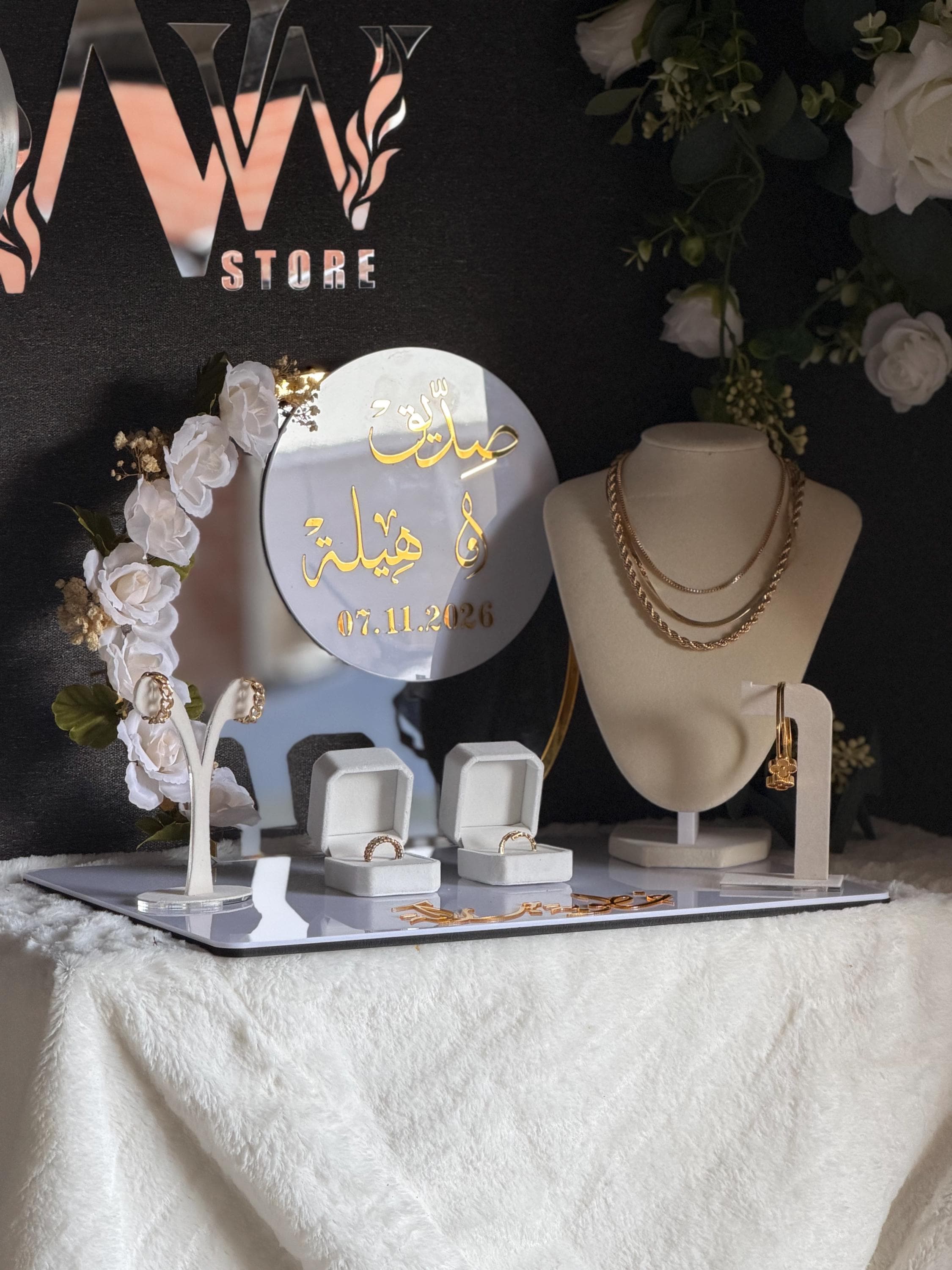 Custom Mahr Gift Box – Acrylic Velvet Display Stand, Islamic Bridal Dowry, Engagement Nikah - image 5