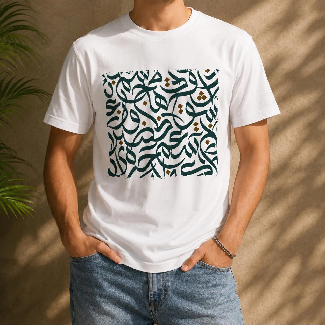 Arabic Calligraphy T Shirt, Arabic Typography Tee, Modern Arabic Art Shirt, Islamic art Tee, Unisex Streetwear Gift for Men Women
