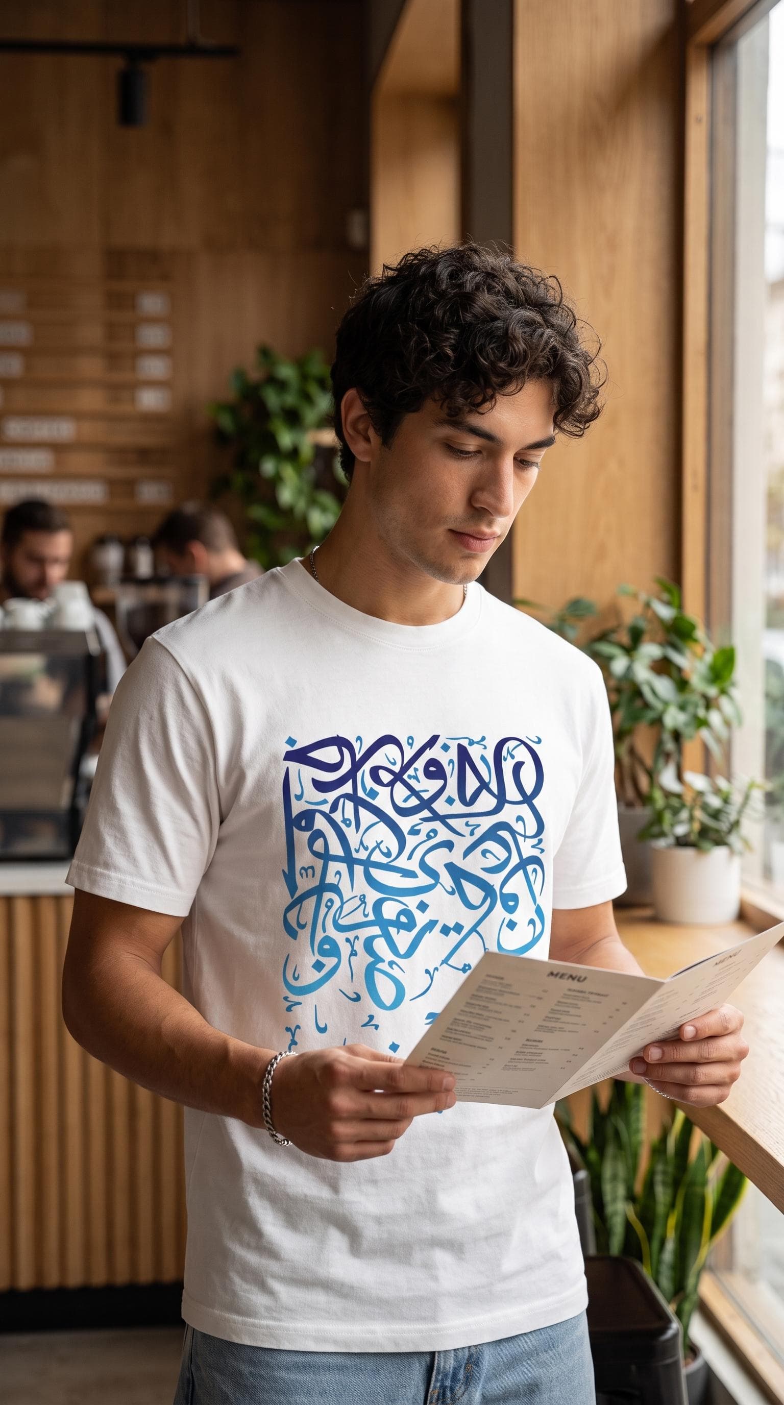 Arabic Typography T-Shirt, Arabic Calligraphy Tee, Islamic Art Shirt, calligraphy Streetwear, Unisex t-shirt,Gift for Men Women - image 2