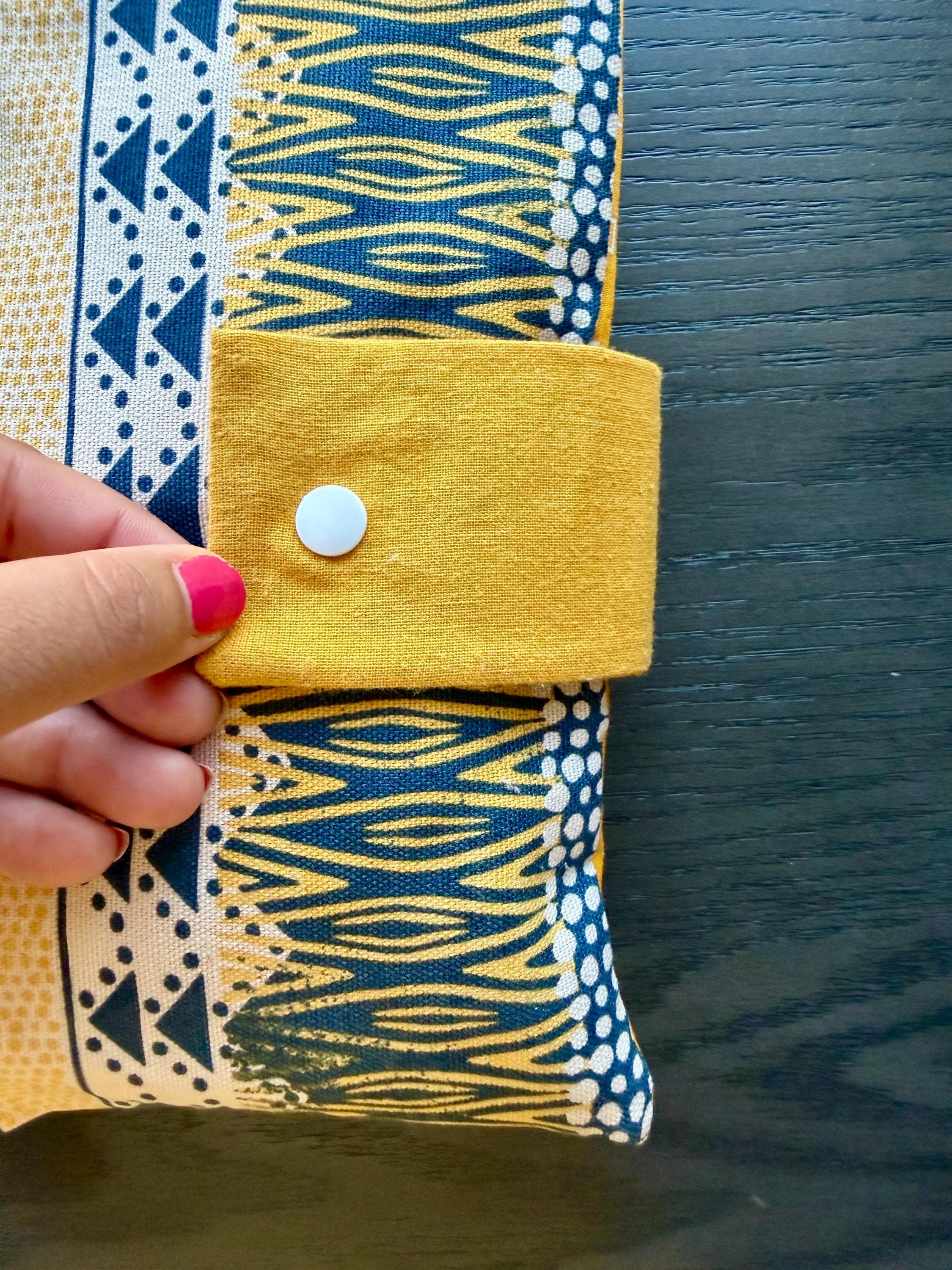 Handmade Diaper Clutch, Cotton Diaper Organizer, Baby Changing Pouch, New Mom Gift - image 5