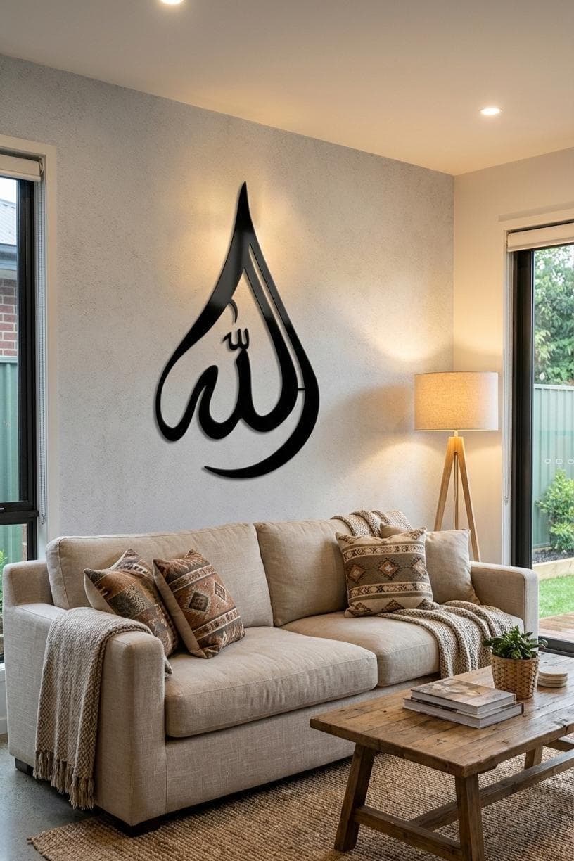 Name of Allah Calligraphy Metal Wall Art, Names of Allah Home Decor, Modern Islam Art - image 4