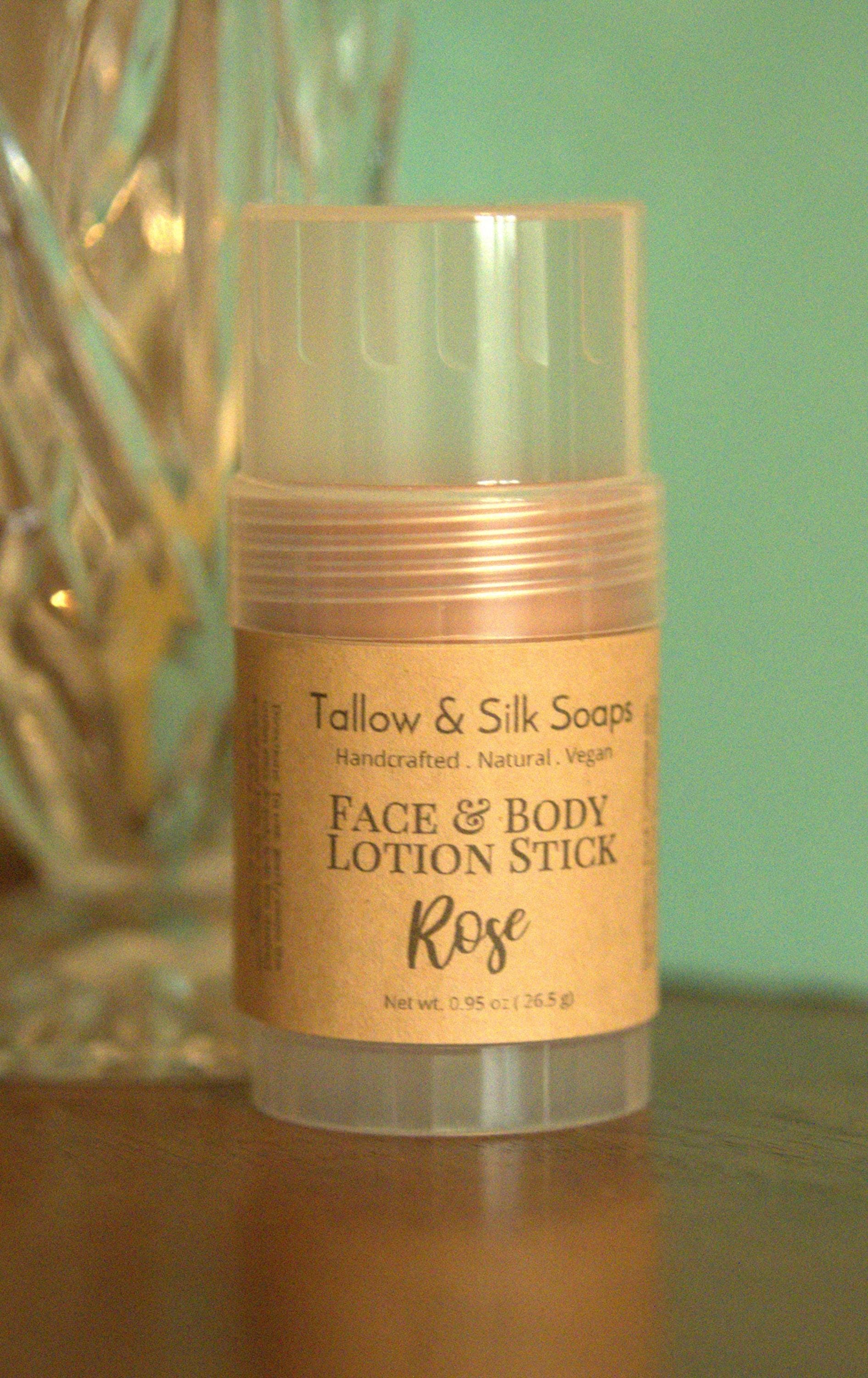 Rose Face & Body Solid Lotion Stick. Vegan, Natural. Non-Greasy. Hydrating. Dry, Sensitive Skin Relief. Lavender, Unscented - image 4