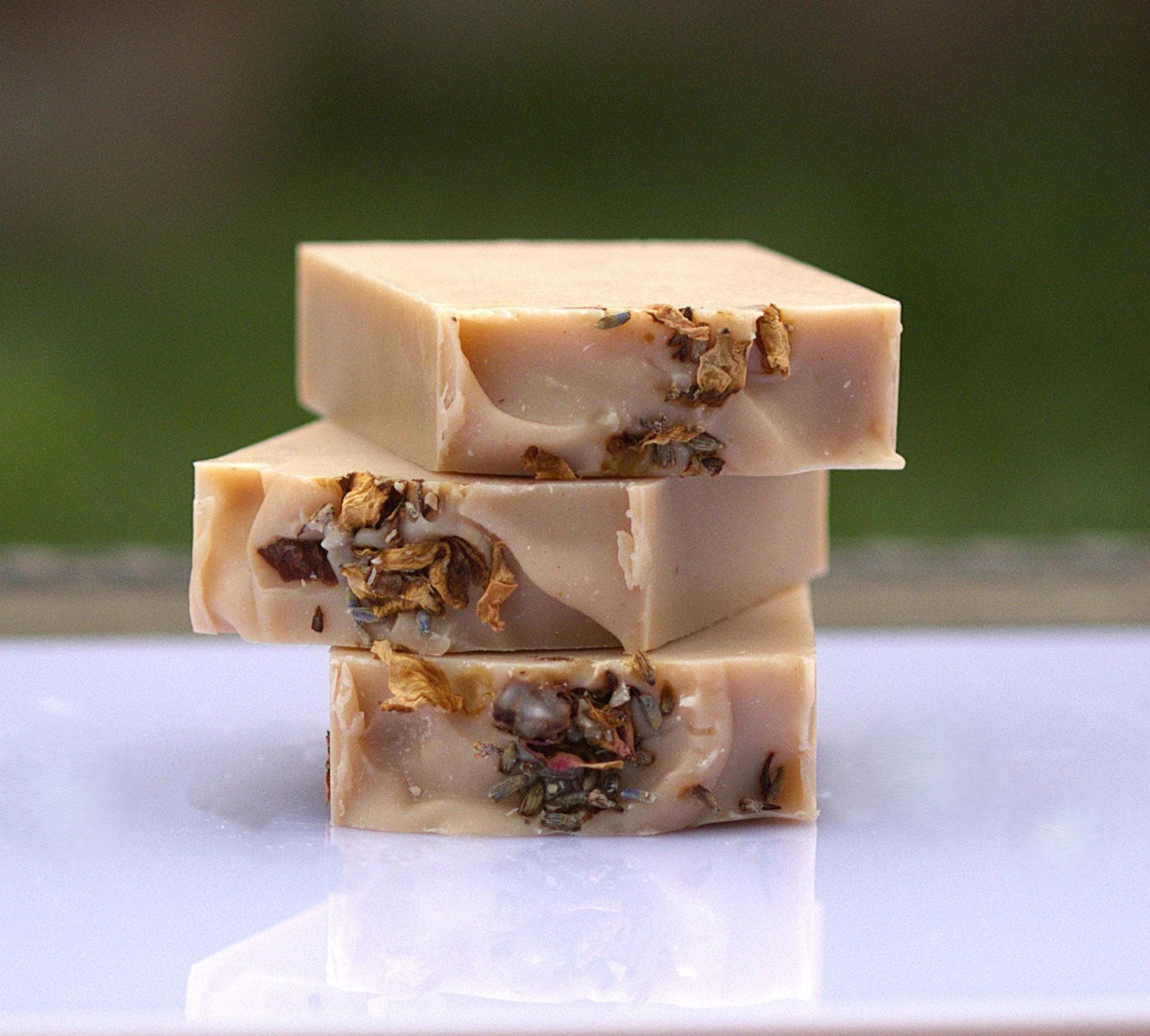 Luxe Artisan Tallow Soap Bar. Cedarwood with Lavender and Geranium. Handcrafted, Halal, Grass-fed, Natural. For Dry, Sensitive Skin. 4 oz - image 3